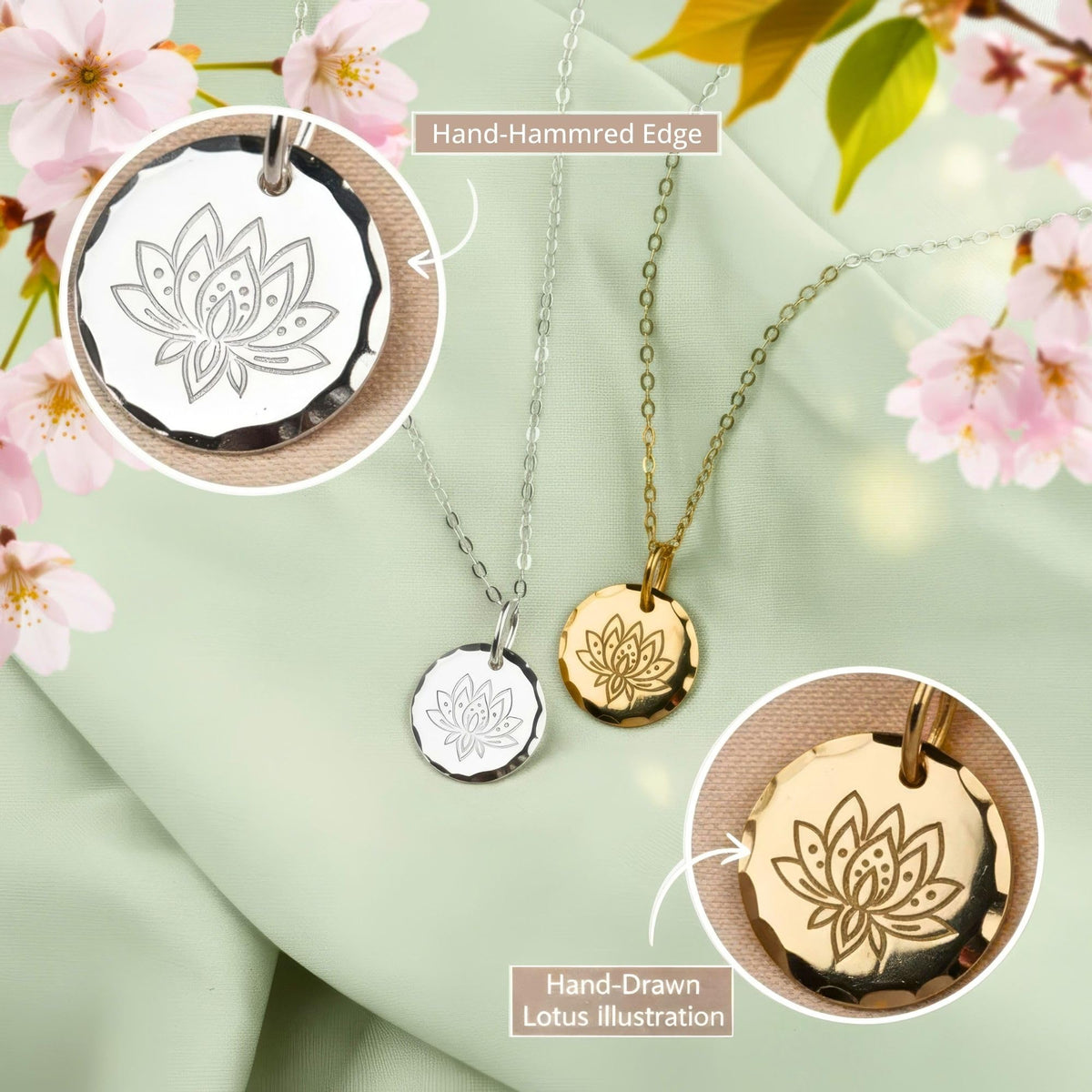 HOPE LOVE SHINE Inspirational Necklaces Women Sterling Silver Gold – packaging and label