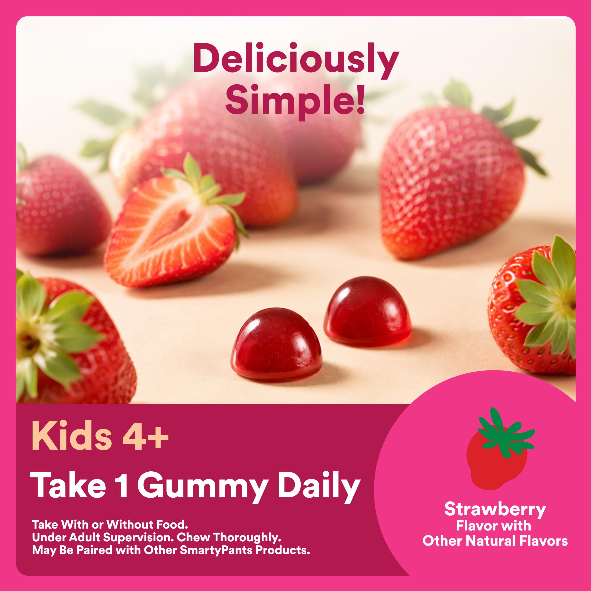 SmartyPants Kids Probiotic & Prebiotic Gummies 60 Ct