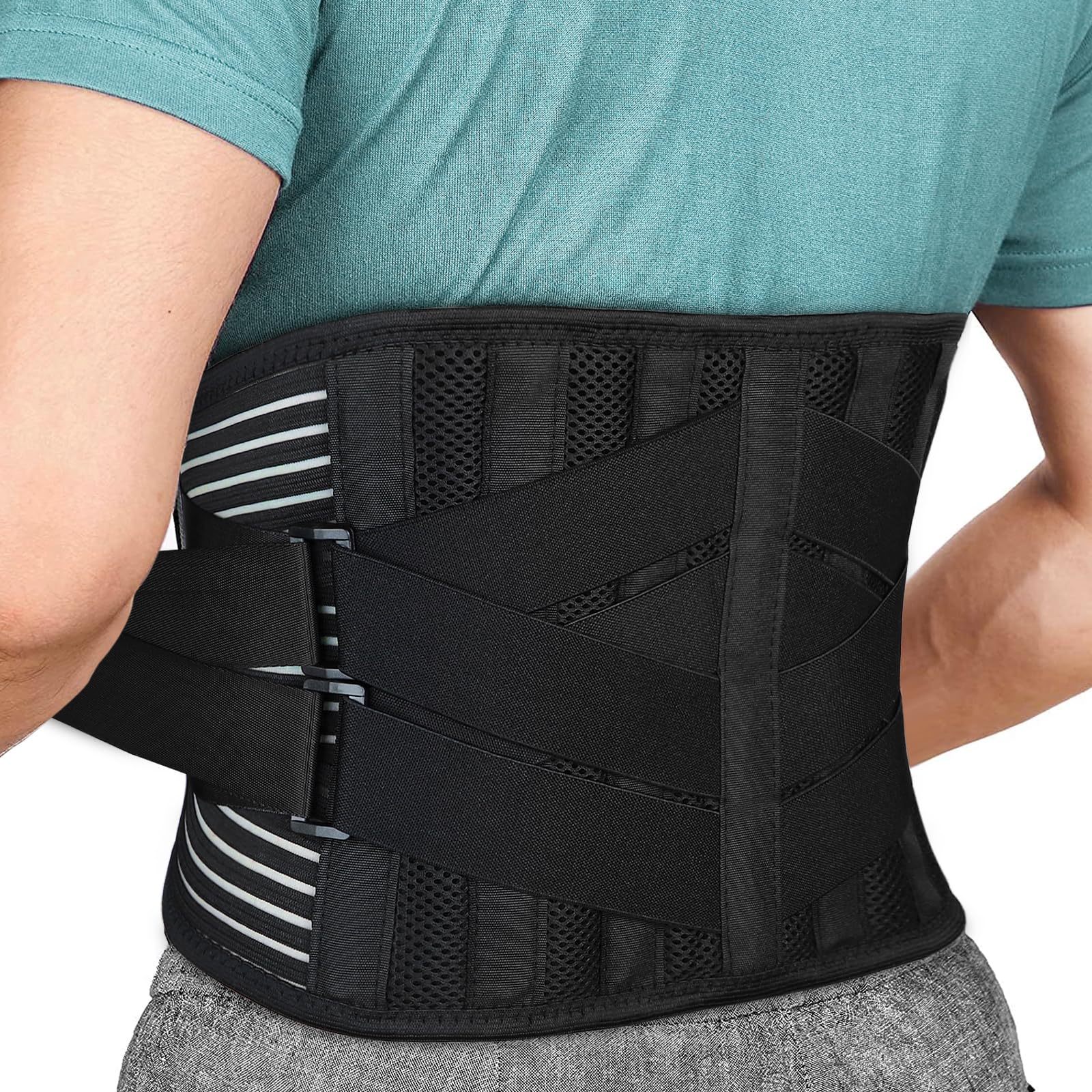 Back Brace for Lower Back Pain Relief, Anti-skid Lumbar Support - Product Imagery