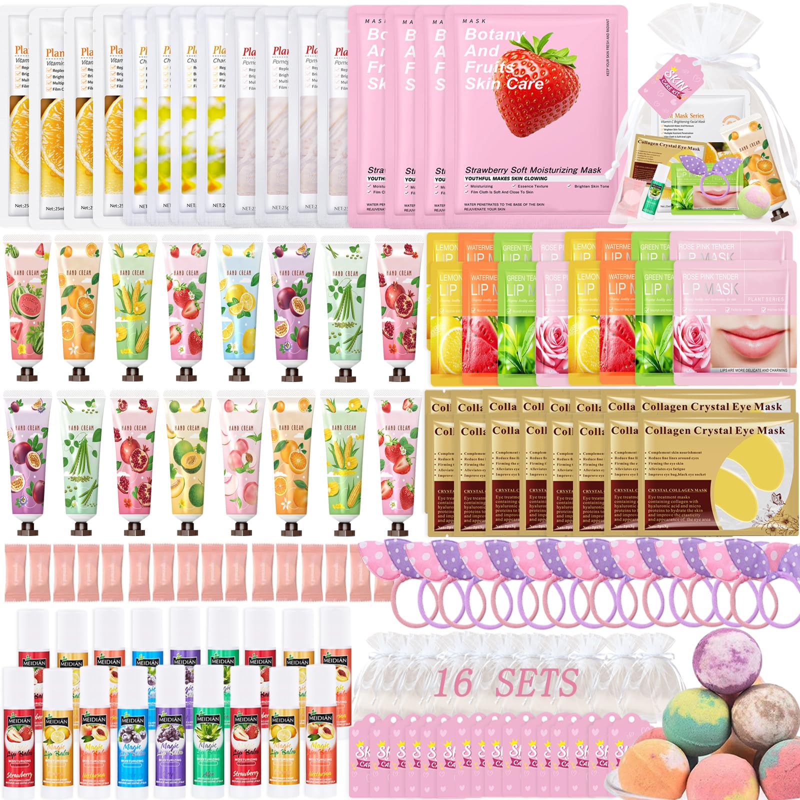 160 PCS Spa Party Supplies for Girls Women, Include Facial Mask, - Product Imagery