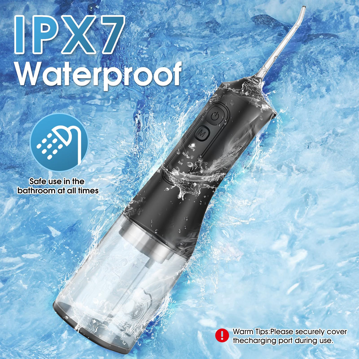 Water Flosser for Teeth Rechargeable Cordless Portable Oral - Cemobene Official Imagery - 8