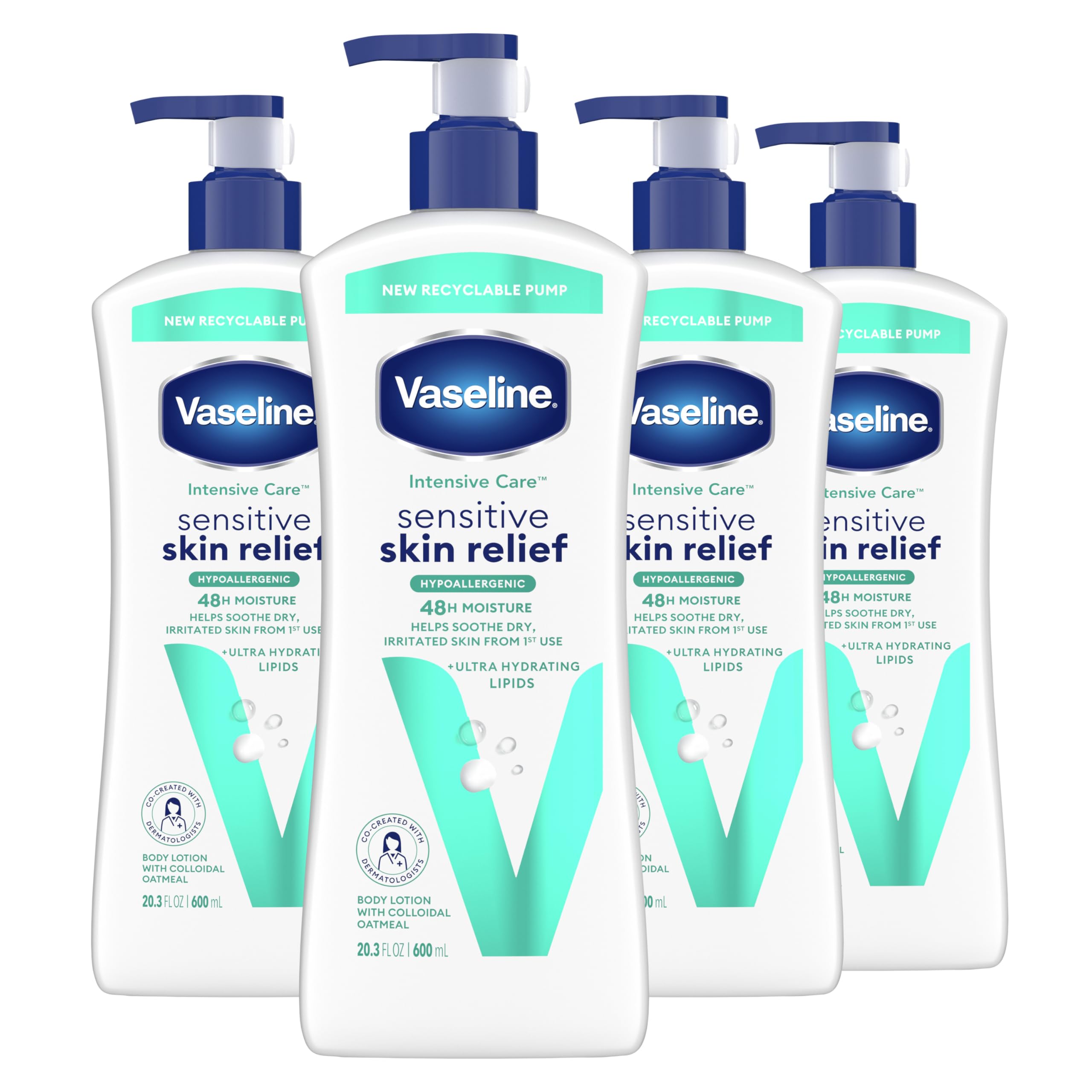 Vaseline Intensive Care™ Body Lotion Sensitive Skin Relief 20.3oz 4ct