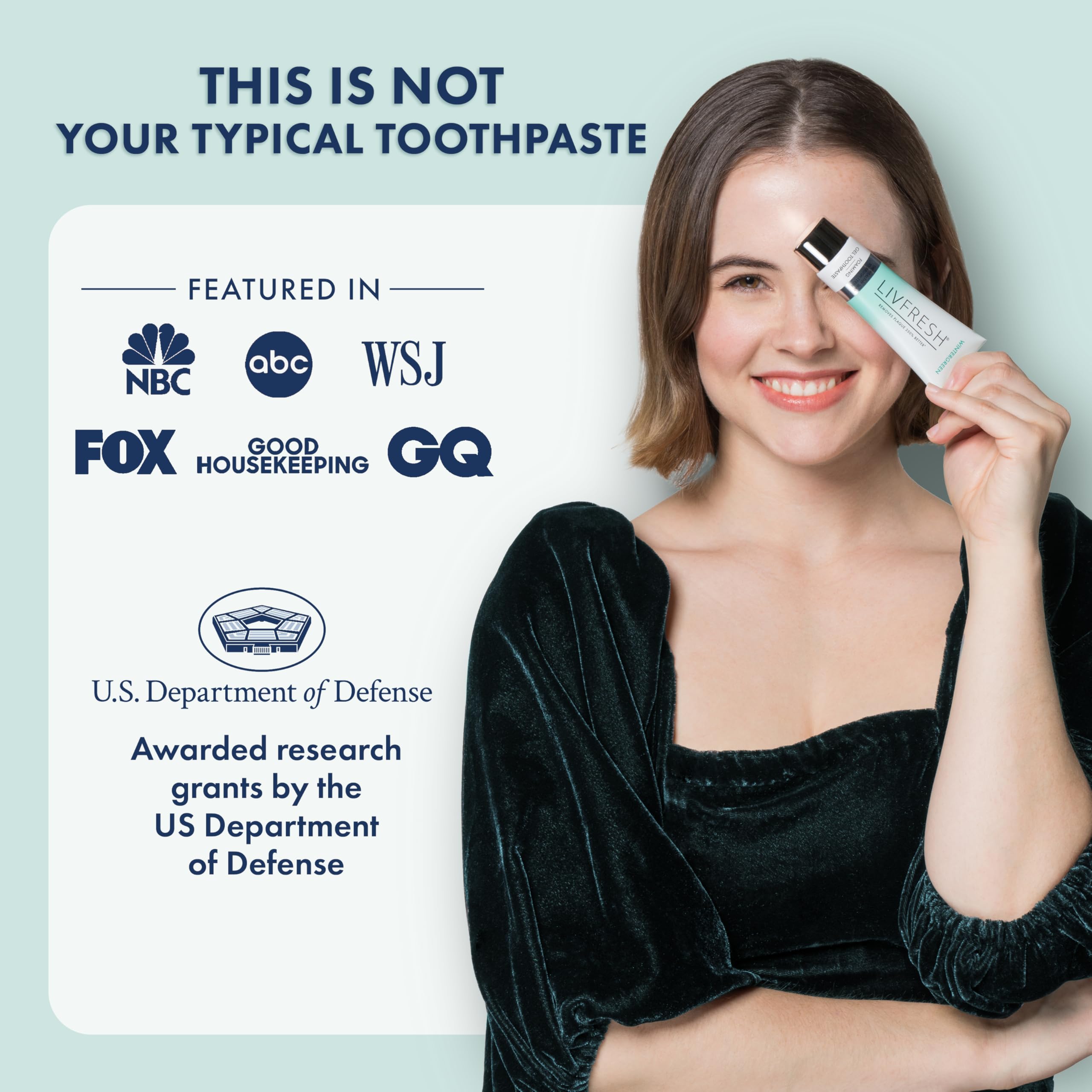 LIVFRESH Dental Gel – Clinically Proven Whitening Toothpaste
