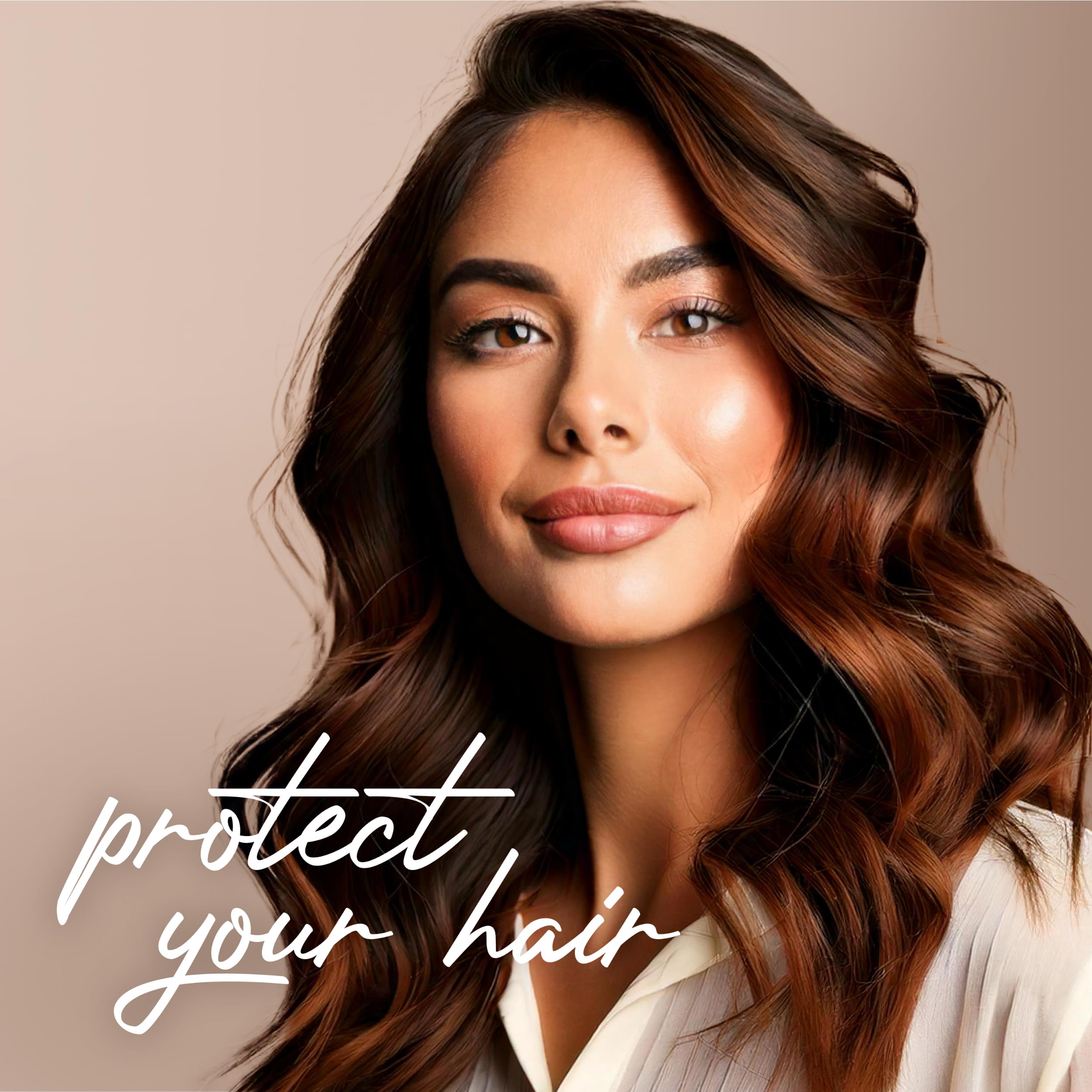 Hair Food Coconut and Argan Oil Heat Protectant Spray bottle, 6.4 fl oz, with spray nozzle, on a neutral background