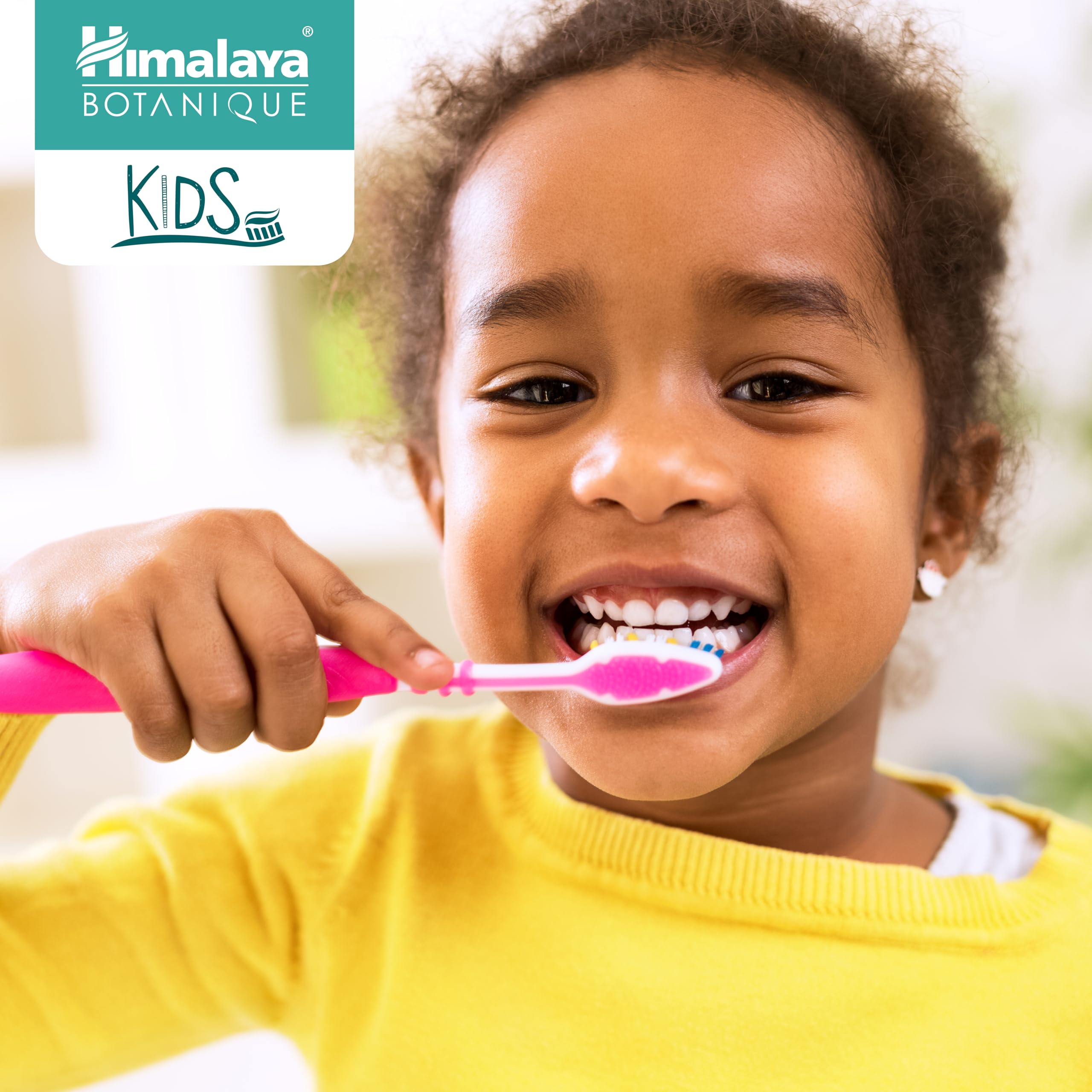 Himalaya Botanique Kids Toothpaste with Xylitol, Cool Mint, 4 oz, 2 Pack