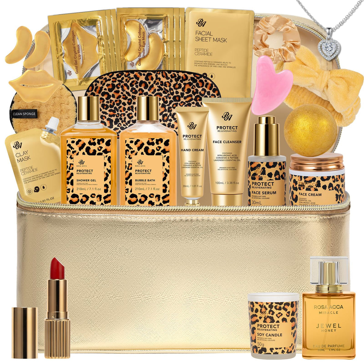 25 Pcs Mother s Day Gift Honey Almond Bath Body Gift Set for - RA ROSA ACCA Official Imagery - 2
