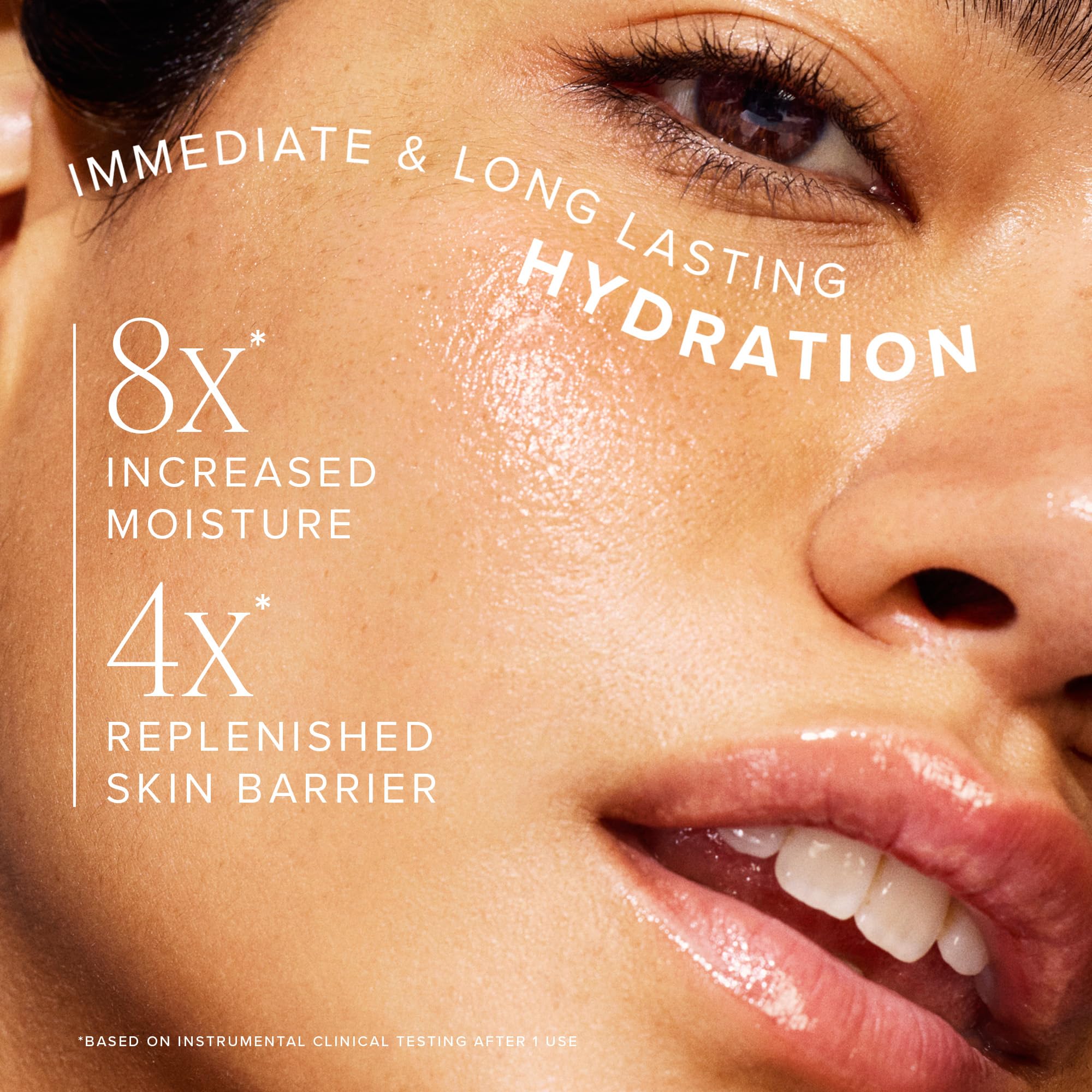 Farmacy Honey Halo Ceramide Face Moisturizer with buckwheat honey and ceramides, hydrating and restoring dry, plumping skin.