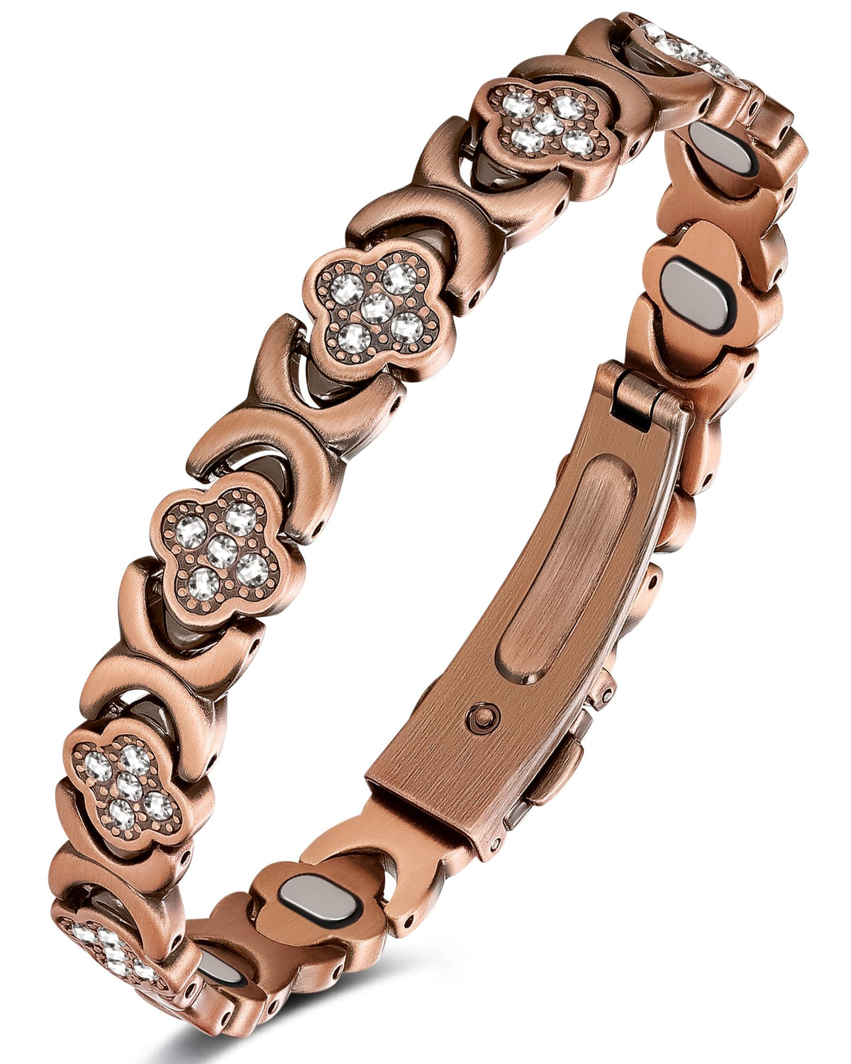 Feraco Pure Copper Bracelets for Women, Ultra Strength Magnetic Bracelet – product photo (Magnetic Field Therapy)