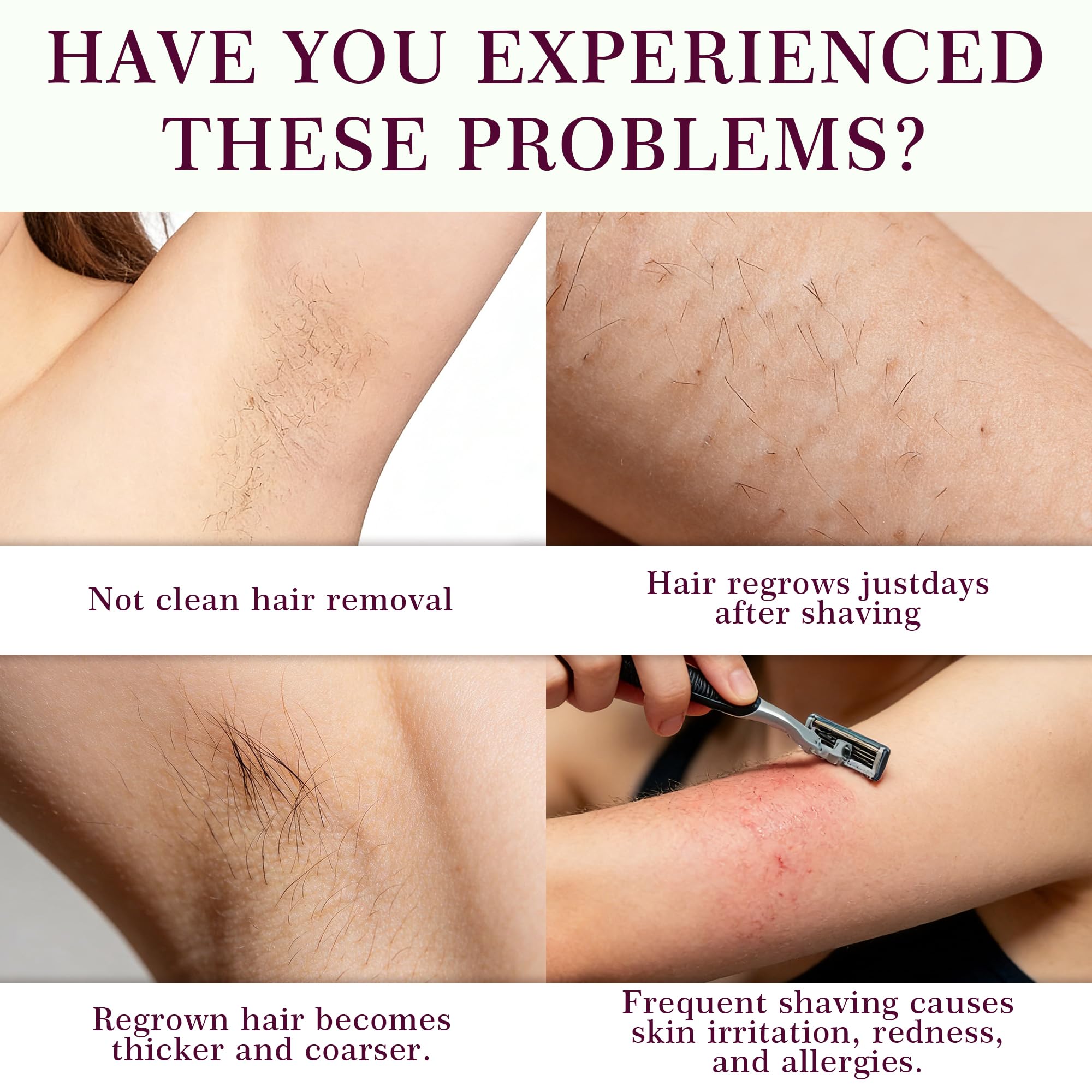 SRIOIO Cyperus Rotundus Oil for hair removal and smooth skin in a 2oz bottle, with a dropper for easy application.
