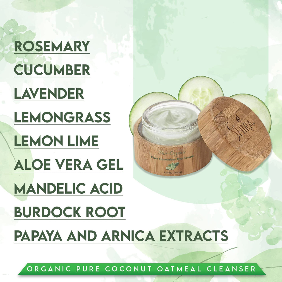 Shira Shir Organic Pure Cucumber Eye Cream For Dark Circles - Shira Official Imagery - 4