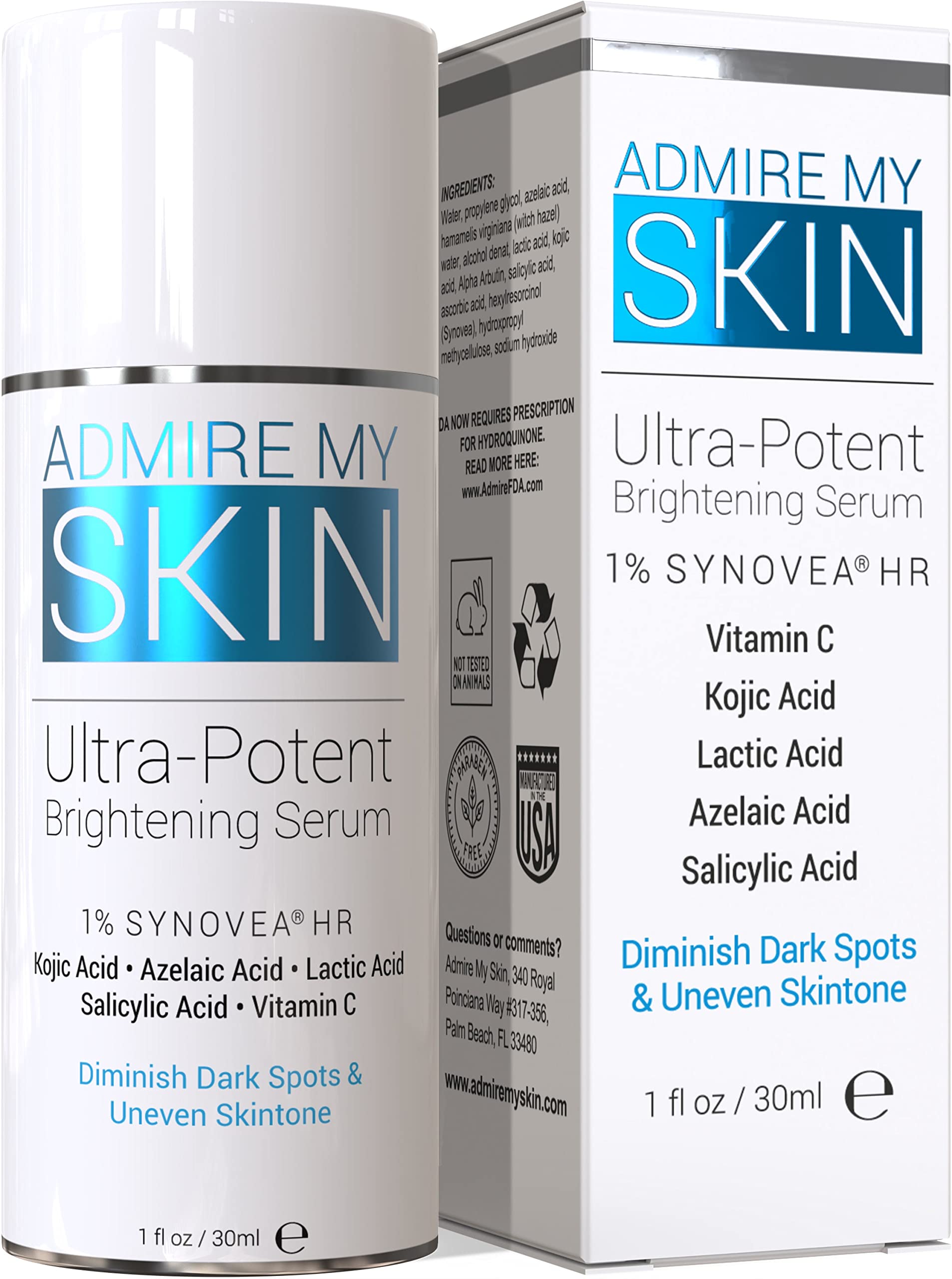 Admire My Skin Dark Spot Corrector Remover for Face Brightening - Product Imagery