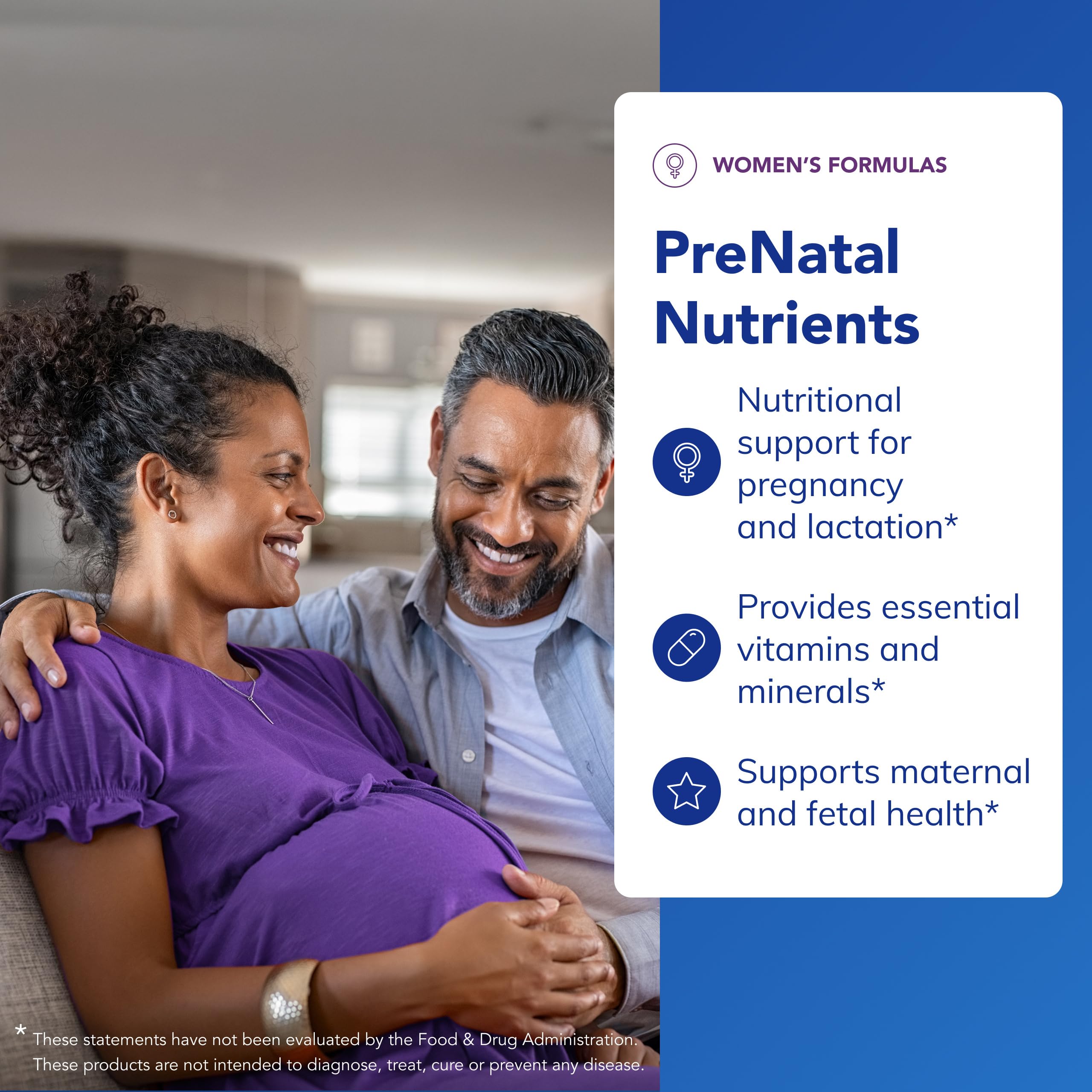 Pure Encapsulations PreNatal Nutrients bottle with 60 capsules, a nutritional supplement for prenatal health and wellness.