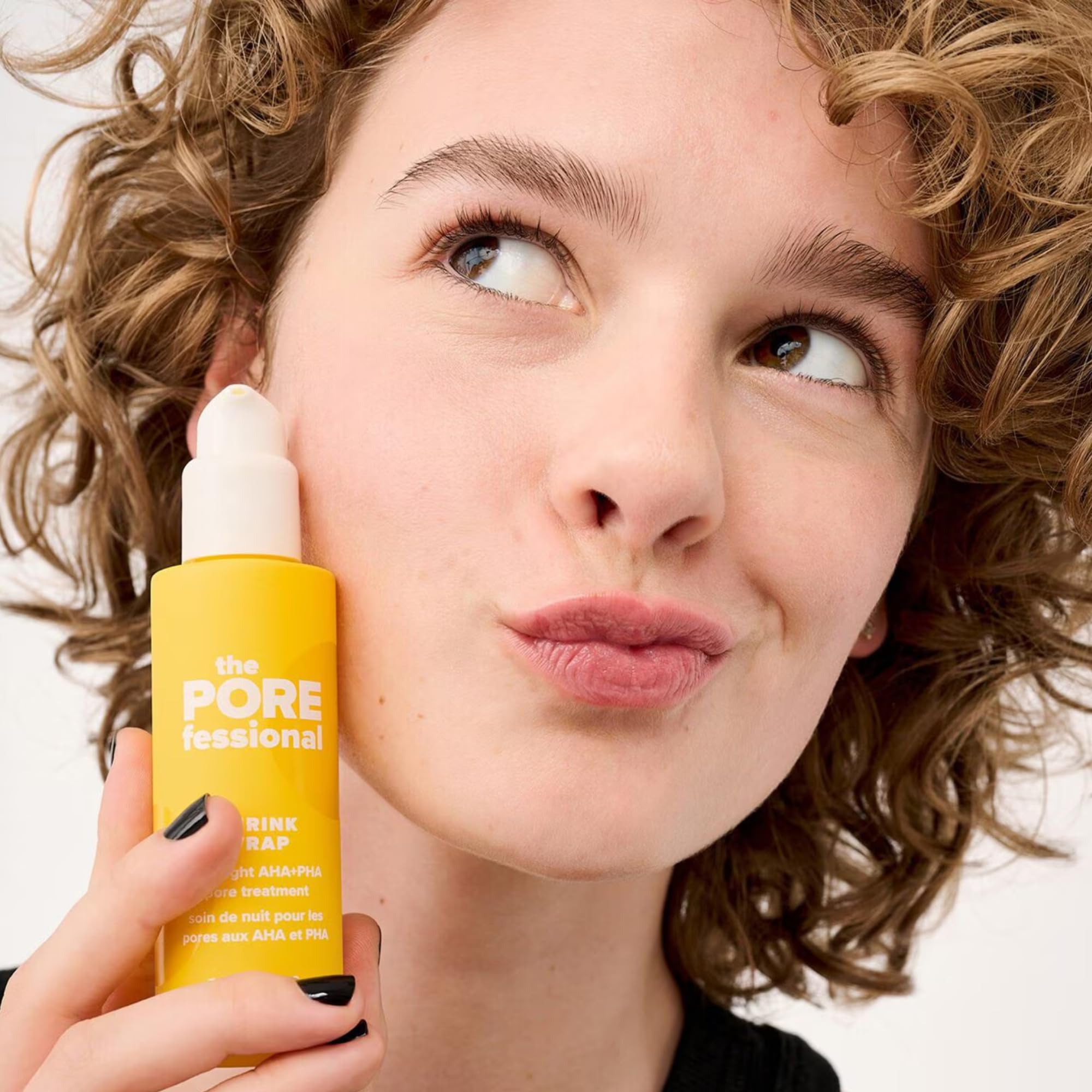 Benefit Porefessional Shrink Wrap Overnight Pore Treatment in 1.6oz bottle showing the product and packaging.