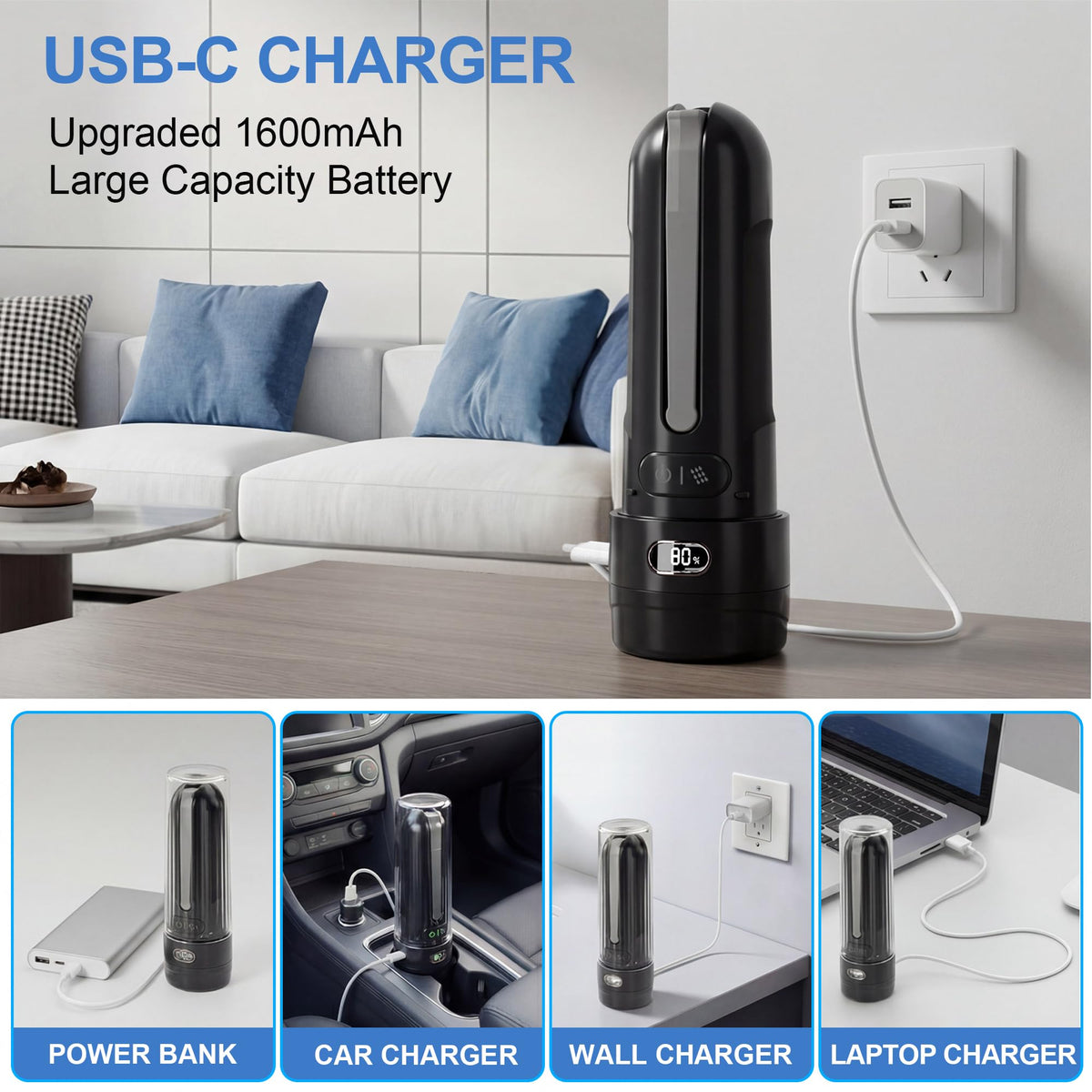 Portable Bidet for Travel Electric Handheld Sprayer for - SOFAR Official Imagery - 5