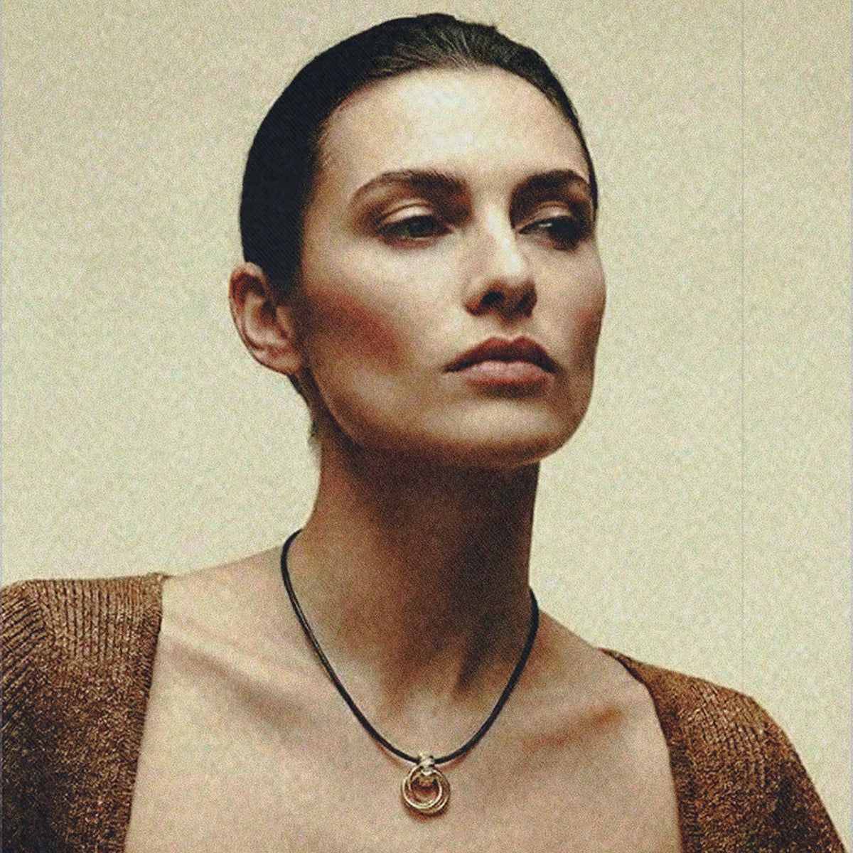 The M Margaux Knot Pendant Necklace For Women, Plain or Iced-Out, 16 in – packaging and label