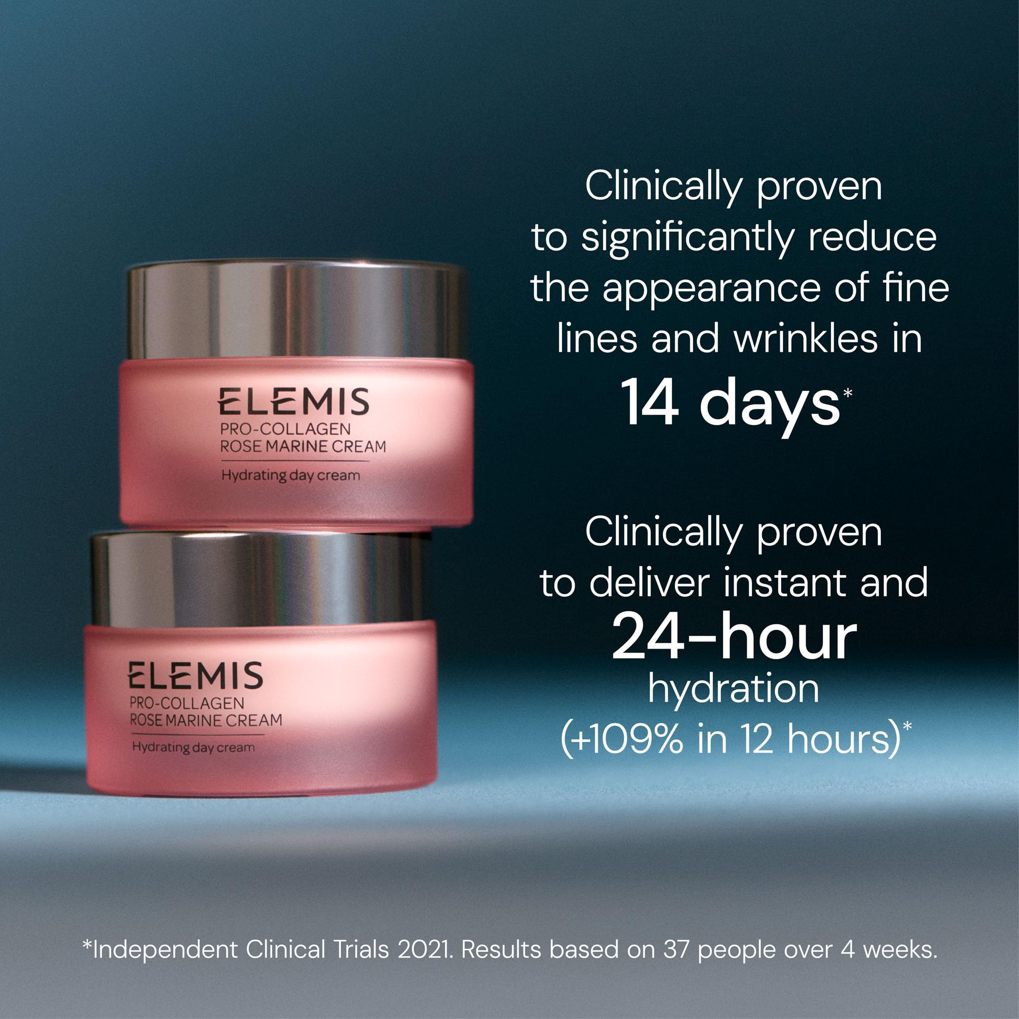 ELEMIS Pro-Collagen Rose Marine Cream jar with a white lid and floral label, showcasing luxury skincare packaging.
