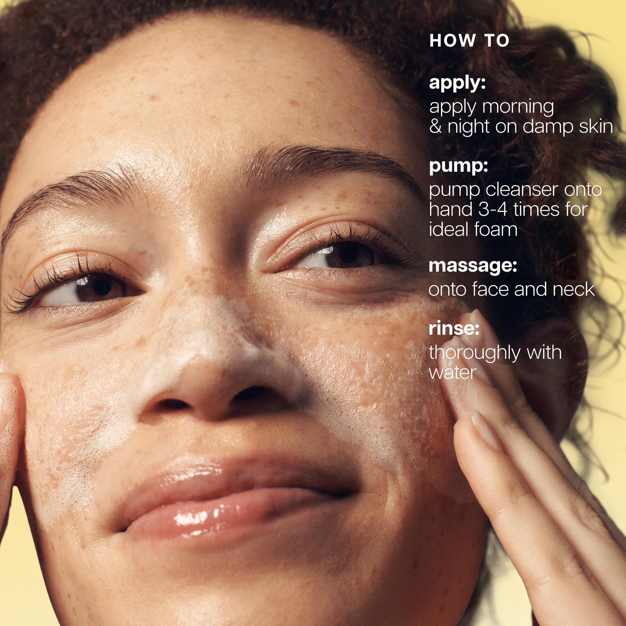 Philosophy Purity Made Simple pore purifying foaming facial cleanser with papaya enzyme and glycolic acid, 5 fl oz, for deep pore cleaning.