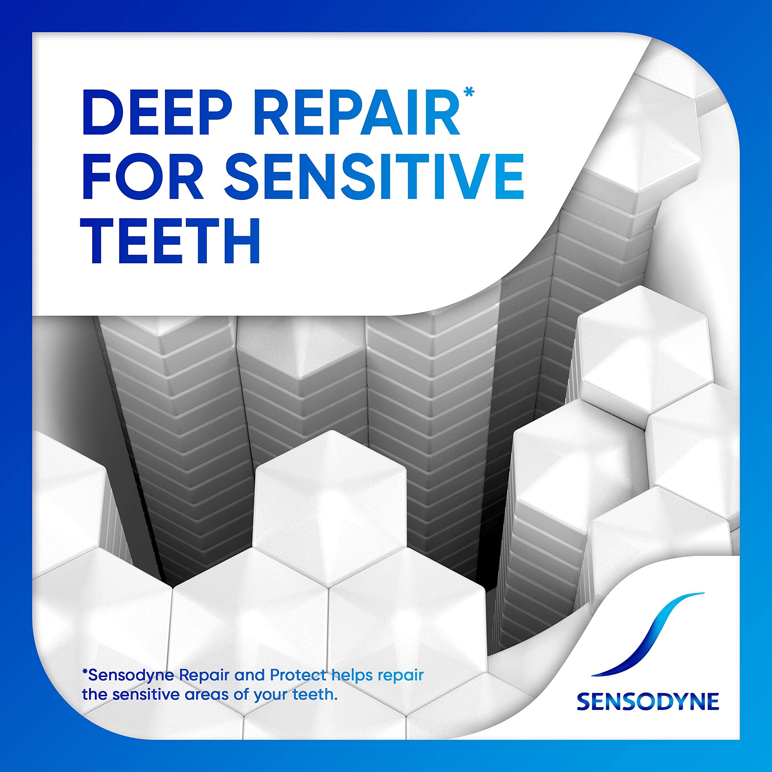 Sensodyne Repair and Protect Whitening Toothpaste, 3.4 oz (Pack of 2)