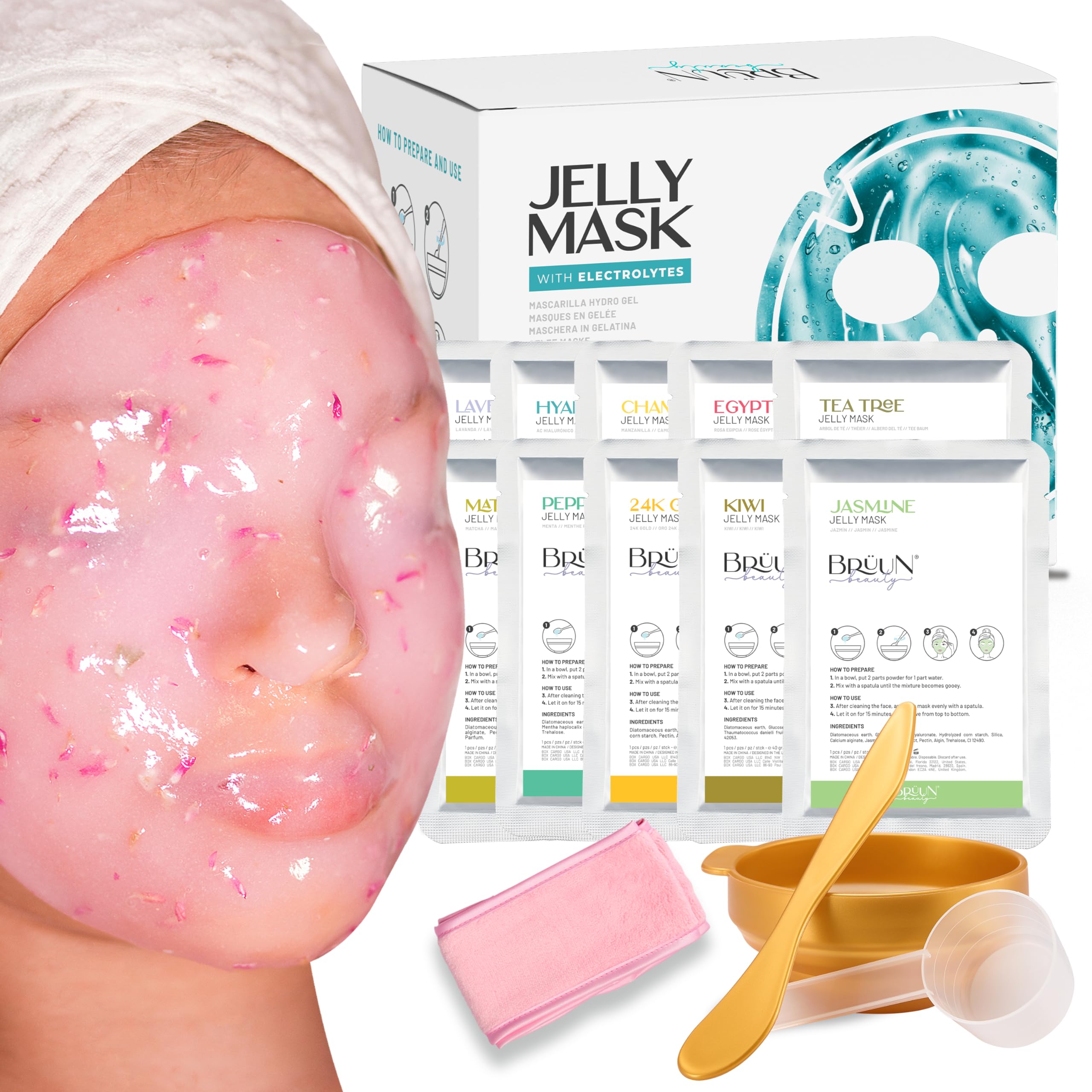 Peel-Off Jelly Mask Premium Modeling "Rubber Mask" Spa Set - 10 - Product Imagery