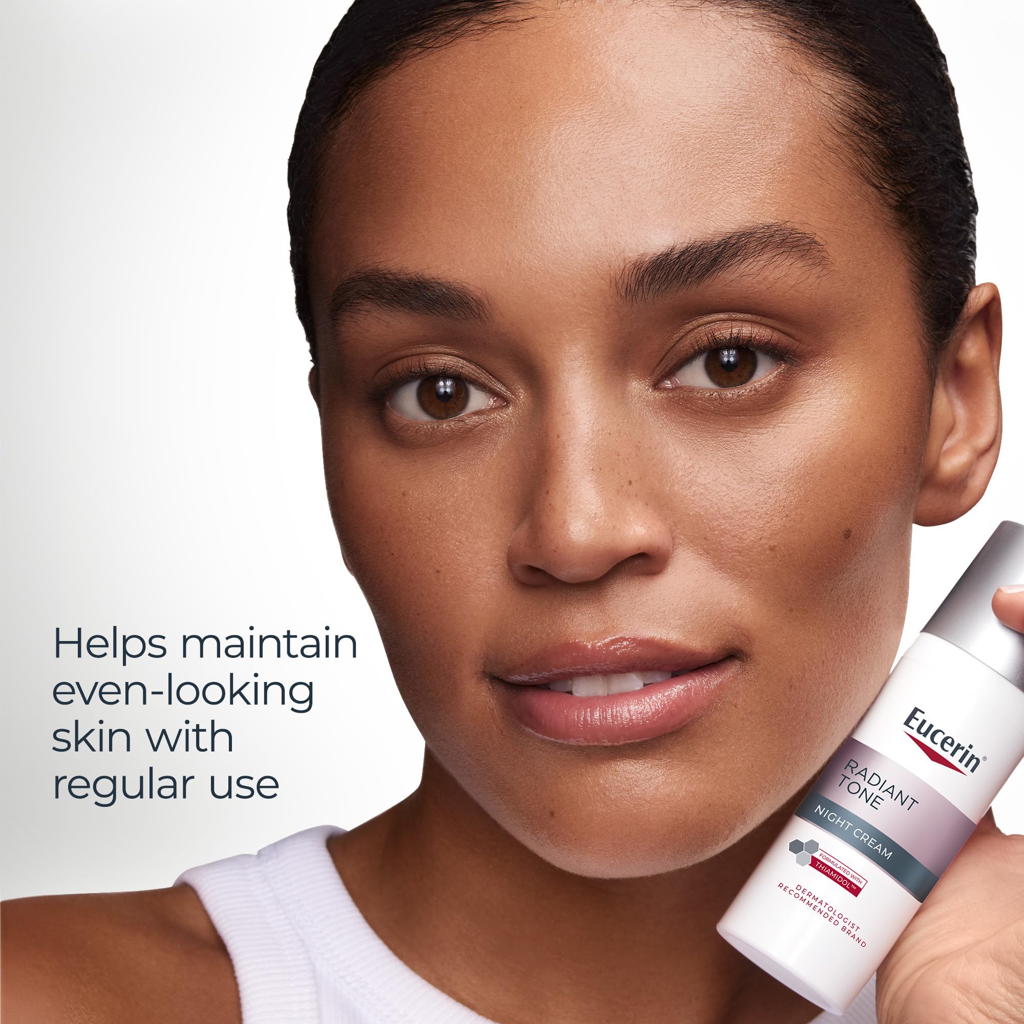 Eucerin Radiant Tone Night Cream Dark Spot Corrector with Thiamidol, 1.7 OZ