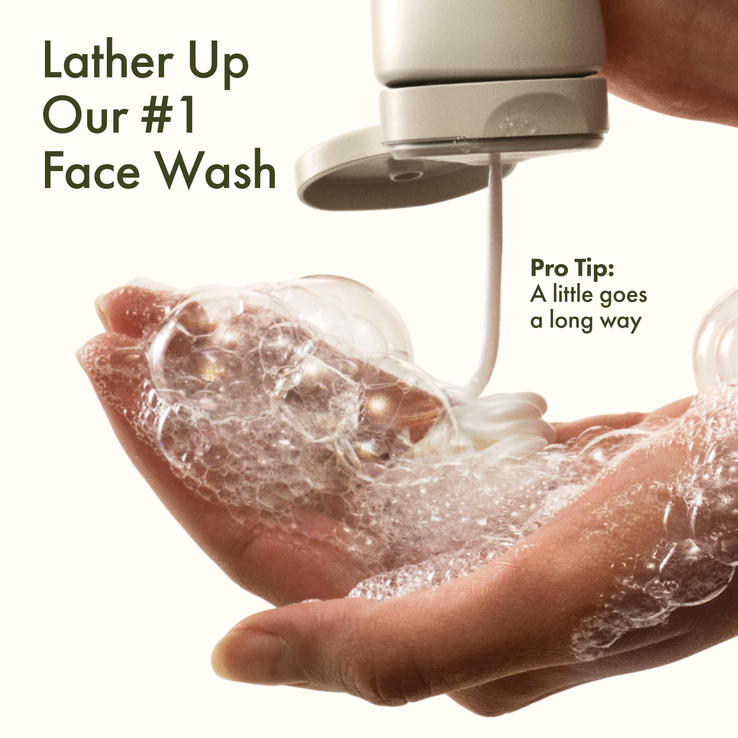 Origins Checks & Balances Frothy Face Wash in 5 oz bottle, a gentle skin cleaning agent with a foaming texture for balanced skin.