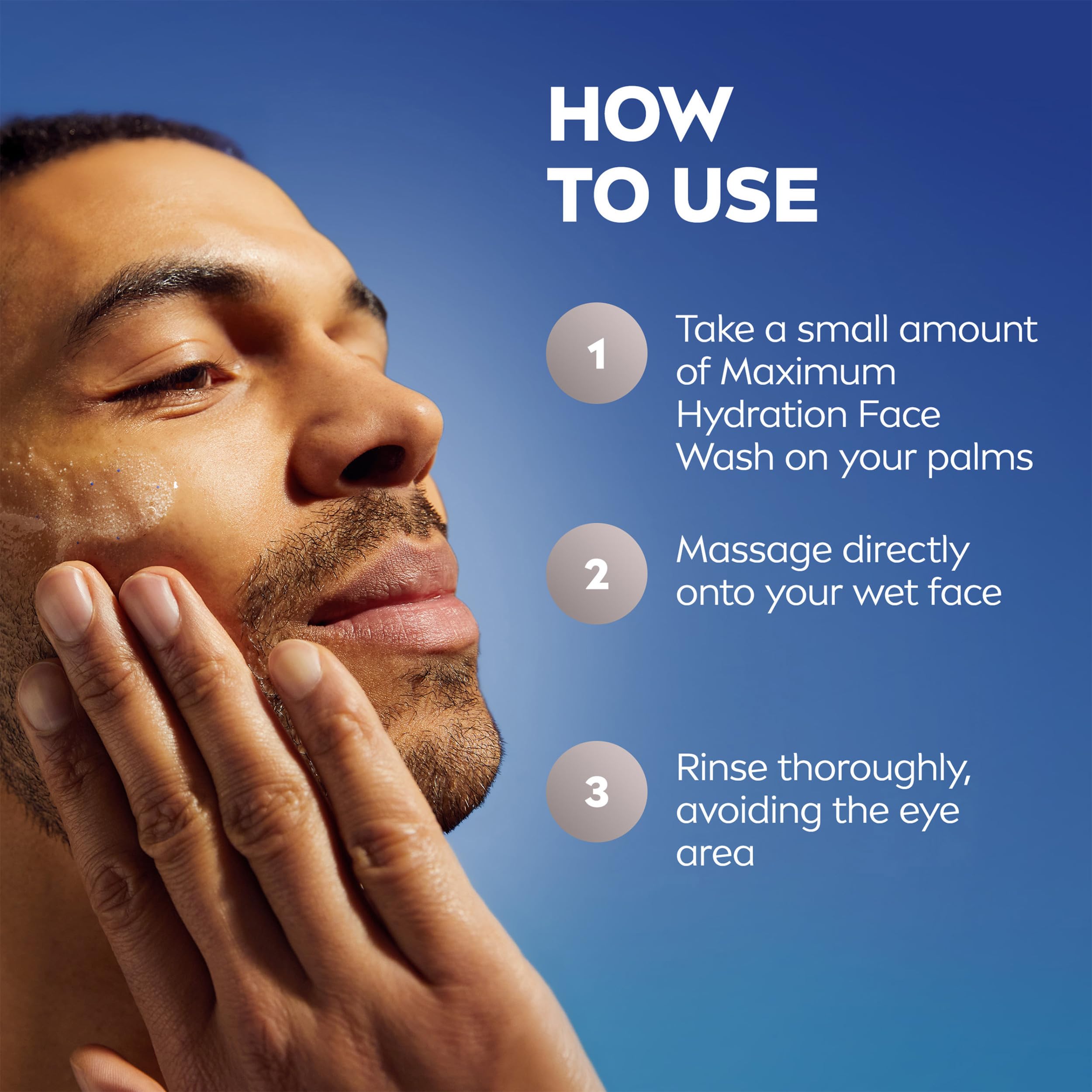 NIVEA MEN Maximum Hydration Face Lotion with SPF 15 sunscreen, 4 bottles of 2.5 fl oz each, for daily facial protection