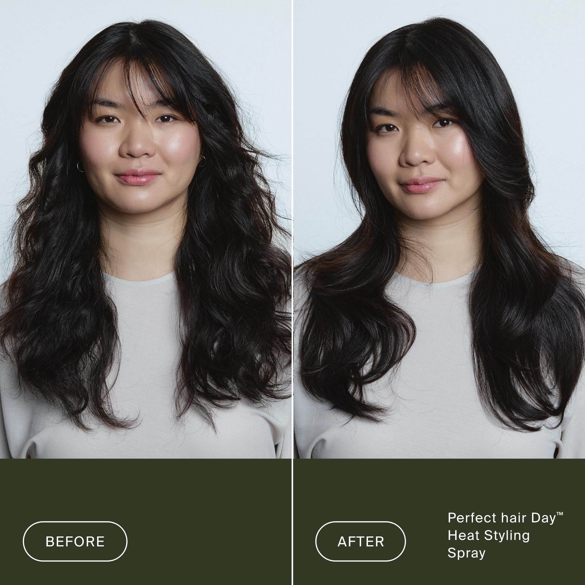 Living Proof Perfect Hair Day Heat Styling Spray in 5.5 oz bottle, designed for heat styling and hair protection.