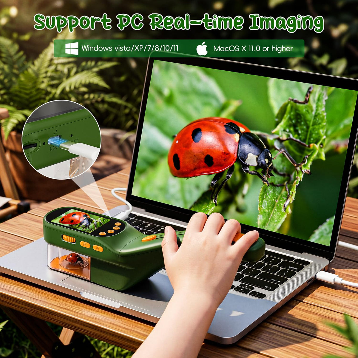Bug Catcher for Kids with 500X Microscope 2 4 Screen STEM - CIMELR Official Imagery - 8
