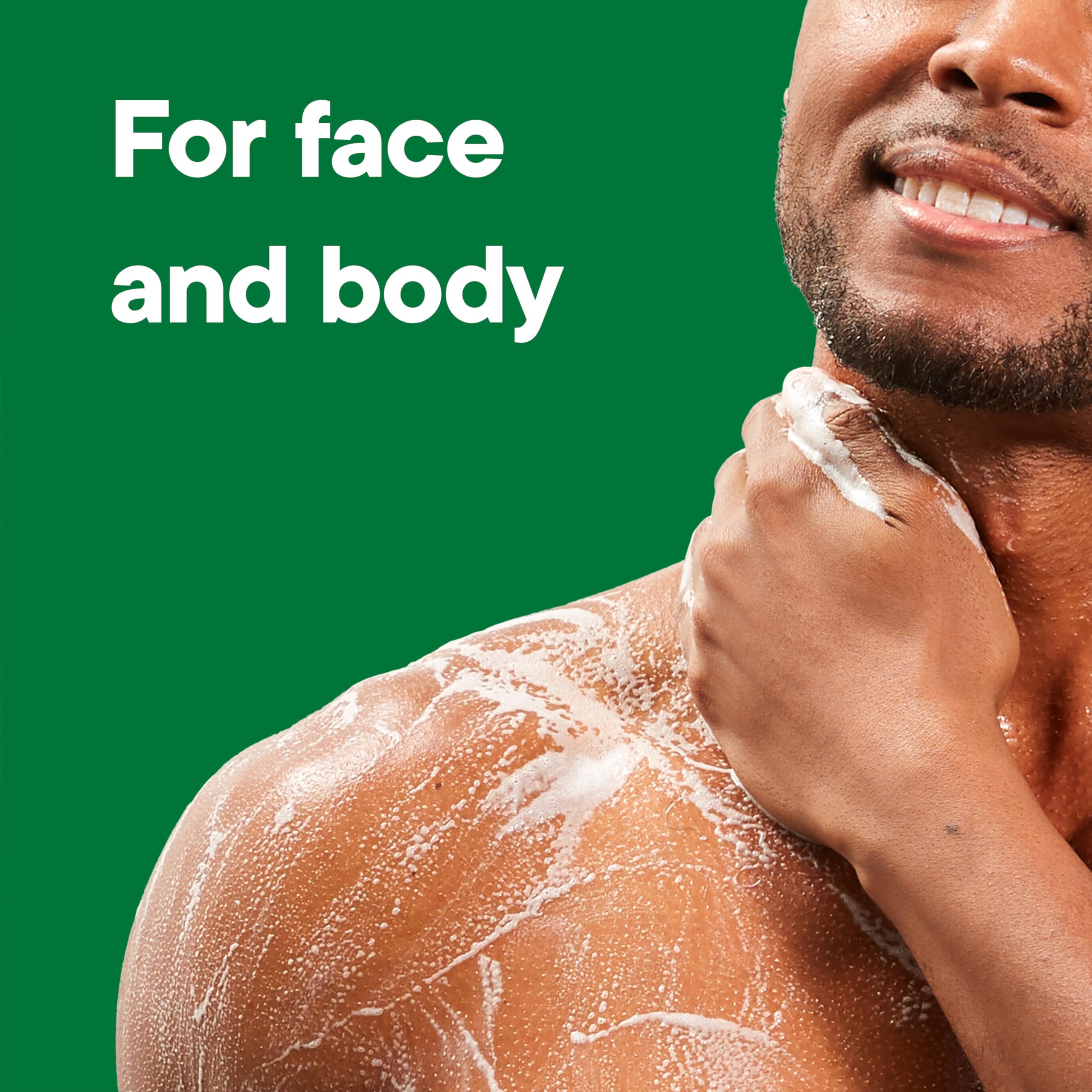Irish Spring Original Body Wash for Men with Cool Fresh Scent, 3.4 fl oz, skin cleaning agent in a clear plastic bottle