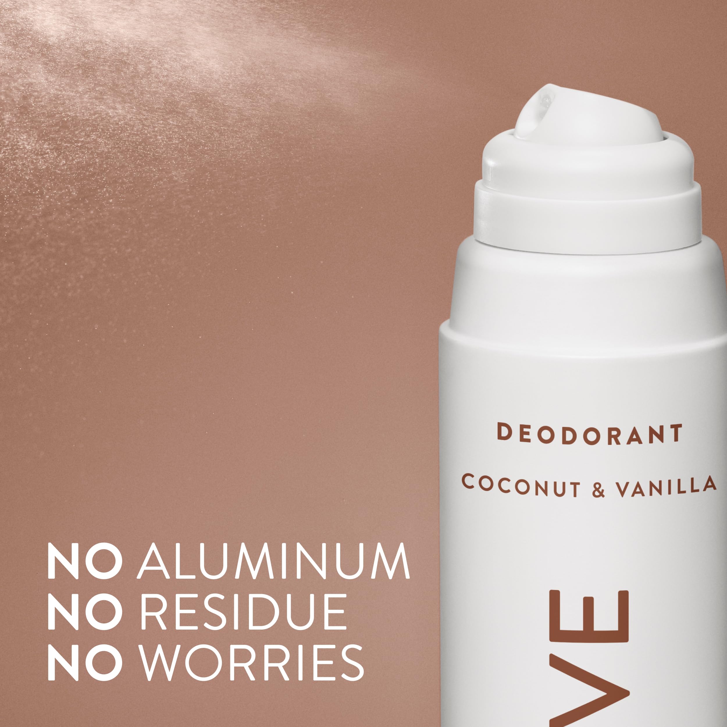 Native Aluminum-Free Deodorant Body Spray in Coconut Vanilla, 3.5oz, with a clear spray bottle and coconut-scented label.
