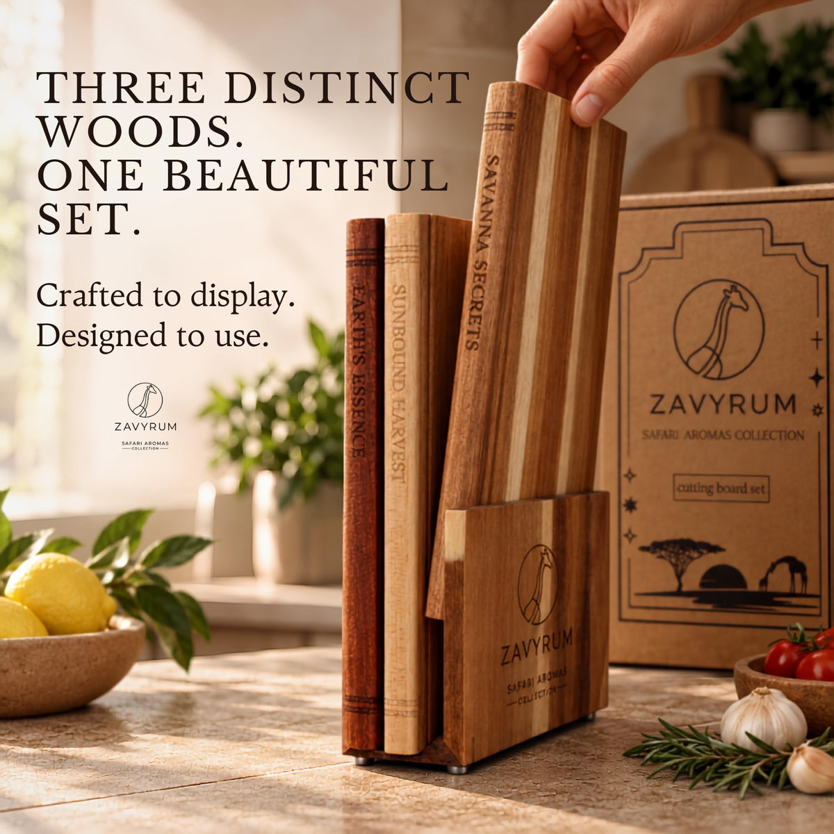 Book Cutting Board Set - ZAVYRUM Official Imagery - 4