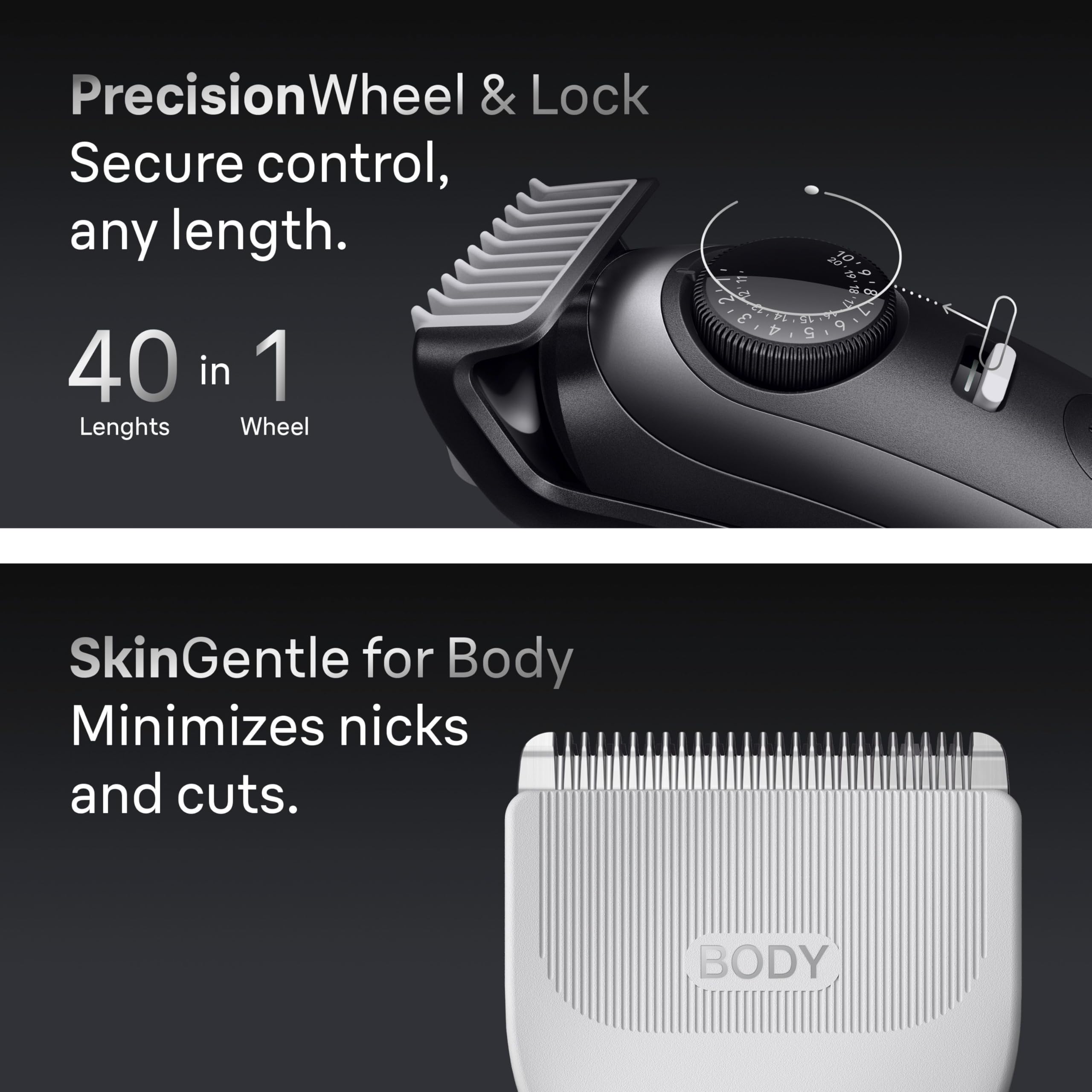 Braun Series 9 men's electric beard trimmer, hair clipper, shaver, and razor with Gillette Labs razor, cordless design.