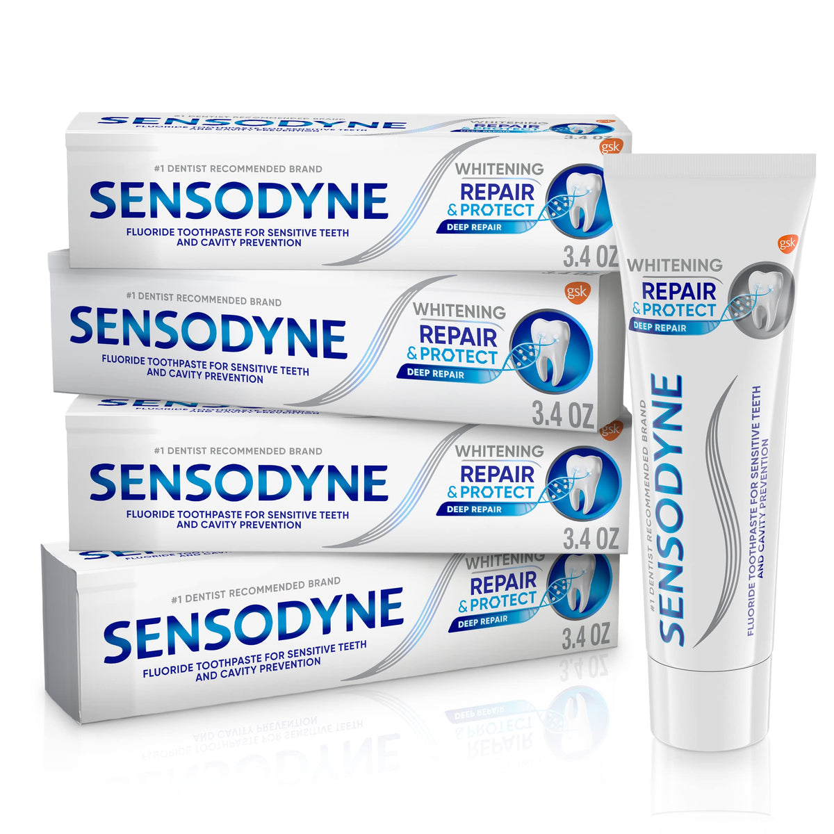 Sensodyne Repair and Protect Whitening Toothpaste 3 4 oz - Sensodyne Official Imagery - 1