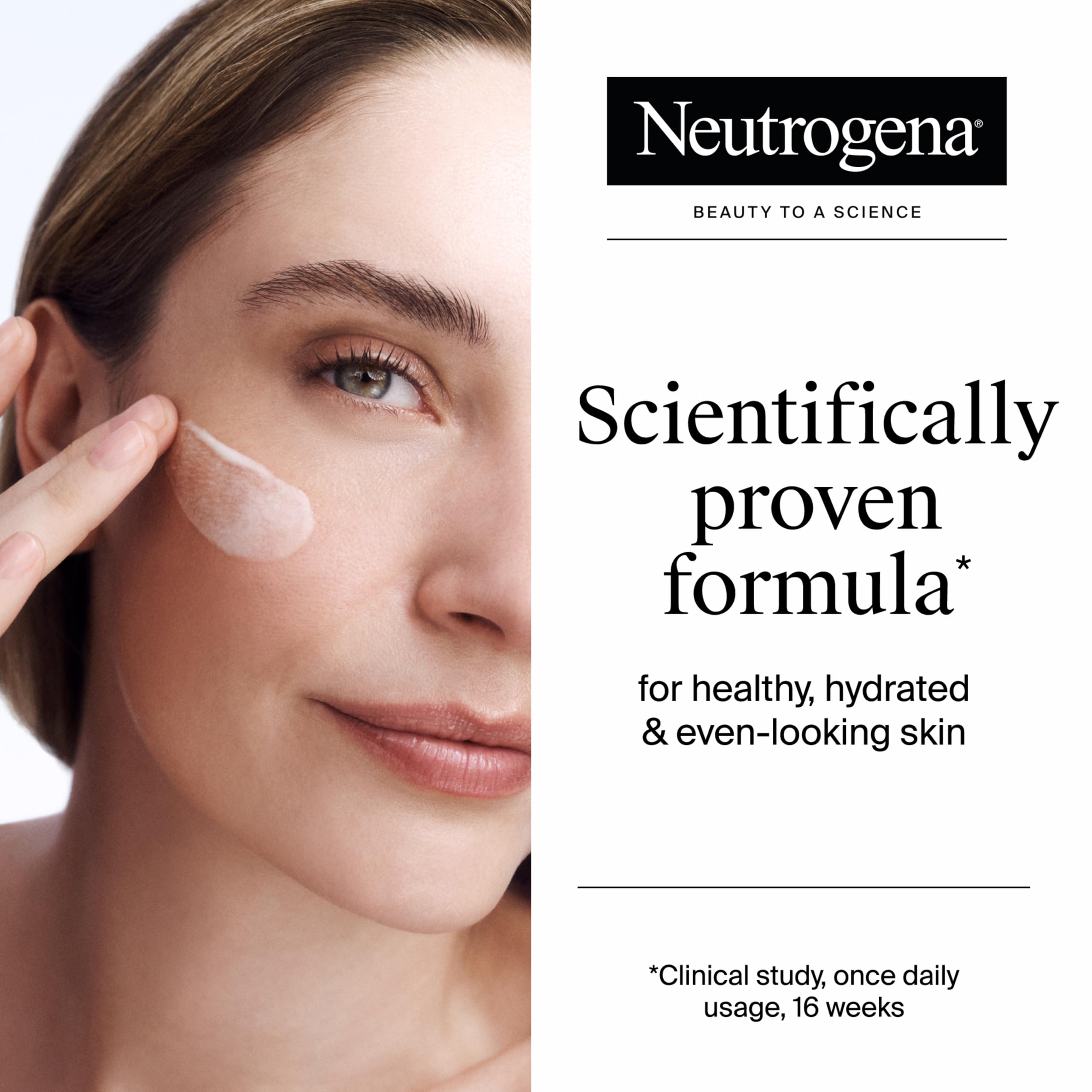 Neutrogena Triple Age Repair Night Face Moisturizer in 1.7 oz jar, showing creamy texture and packaging for skin hydration and anti-aging.