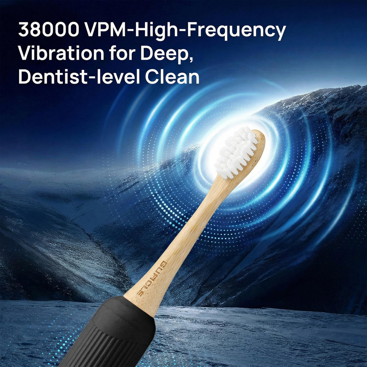 Sonic Electric Toothbrush with Bamboo Heads - GUFICLE Official Imagery - 7