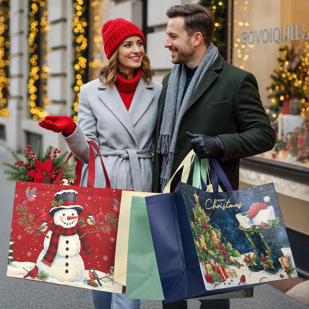 YANGTE 36 Pack Extra Large Christmas Gift Bags with Handles - YANGTE Official Imagery - 6