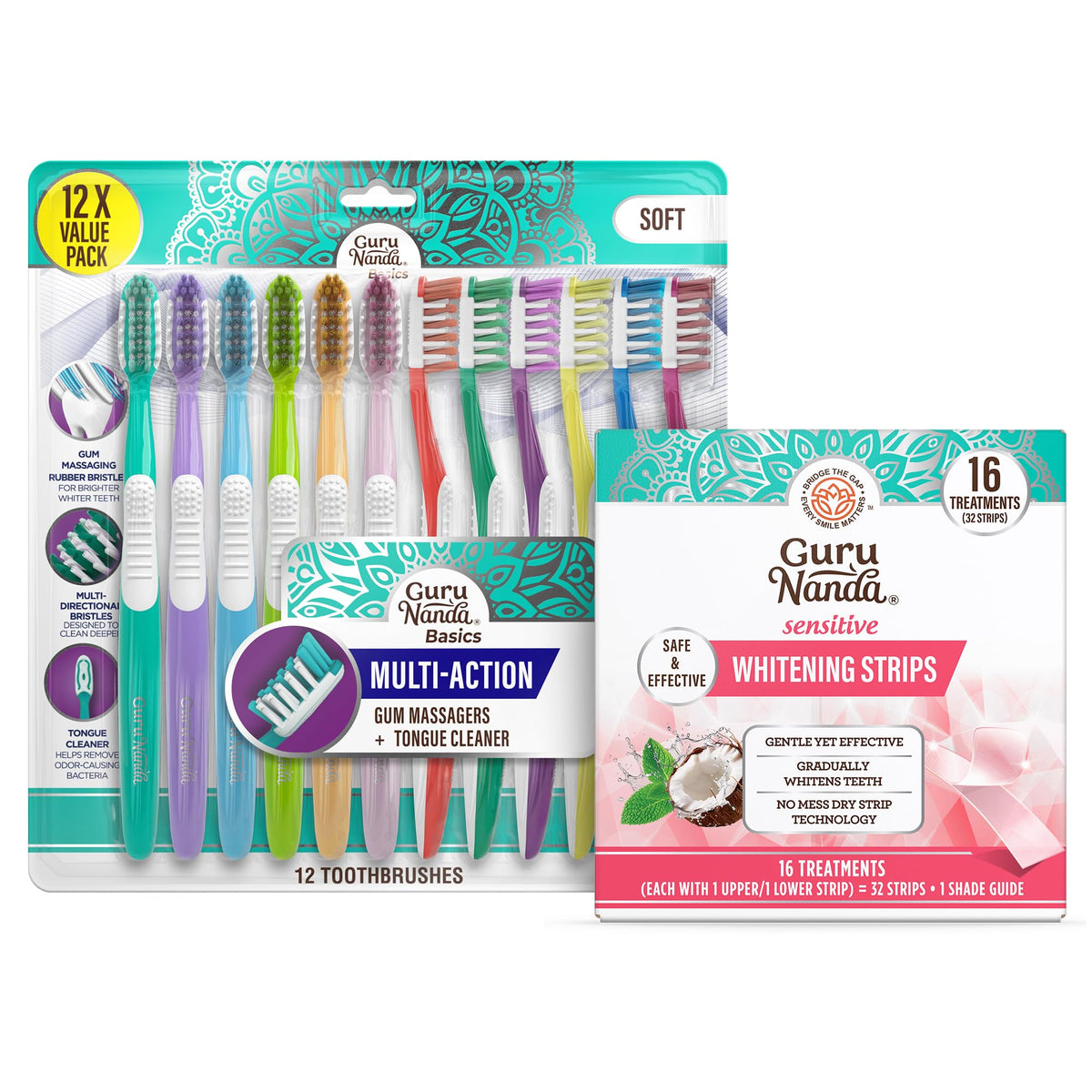 GuruNanda Oral Care Whitening Bundle Multi Action - GuruNanda Official Imagery - 1