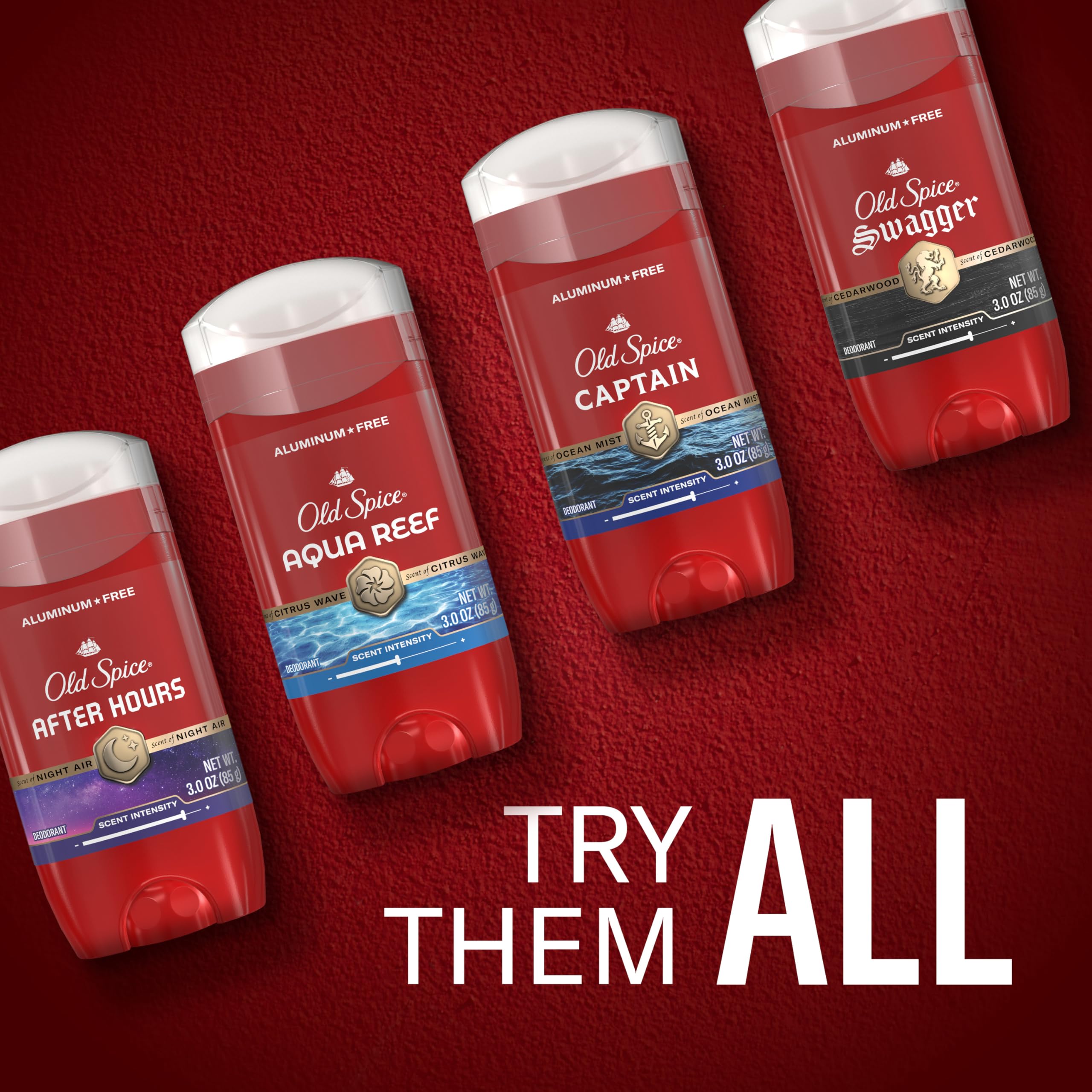 Old Spice Aluminum Free Deodorant for Men, 24/7 Odor Protection, 24/7 Freshness & Lasting Scent, Aqua Reef with Cypress Scent, 3.8 oz (Pack of 3)
