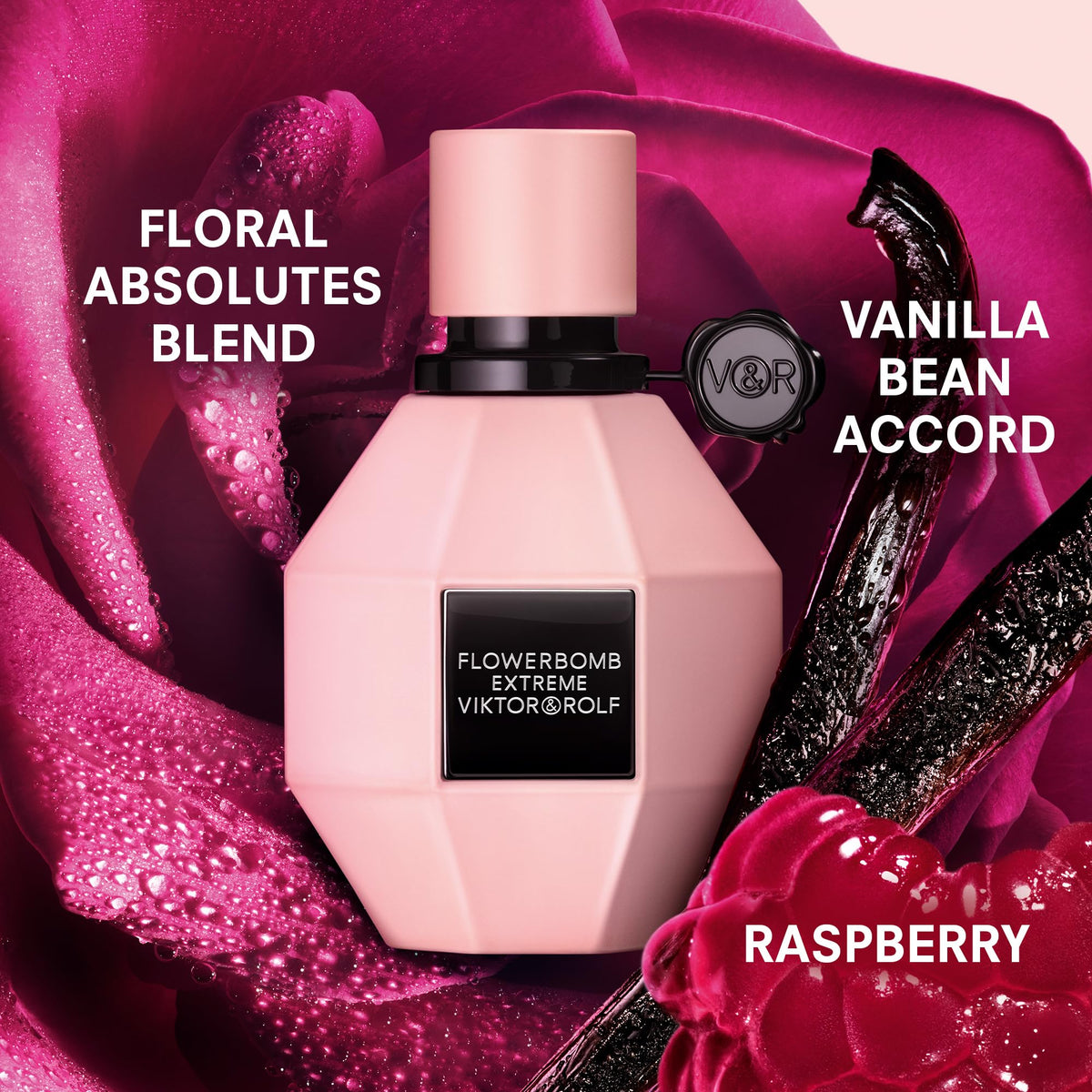 Viktor&Rolf Flowerbomb Extreme Eau de Parfum - Intense Floral Perfume – close-up detail