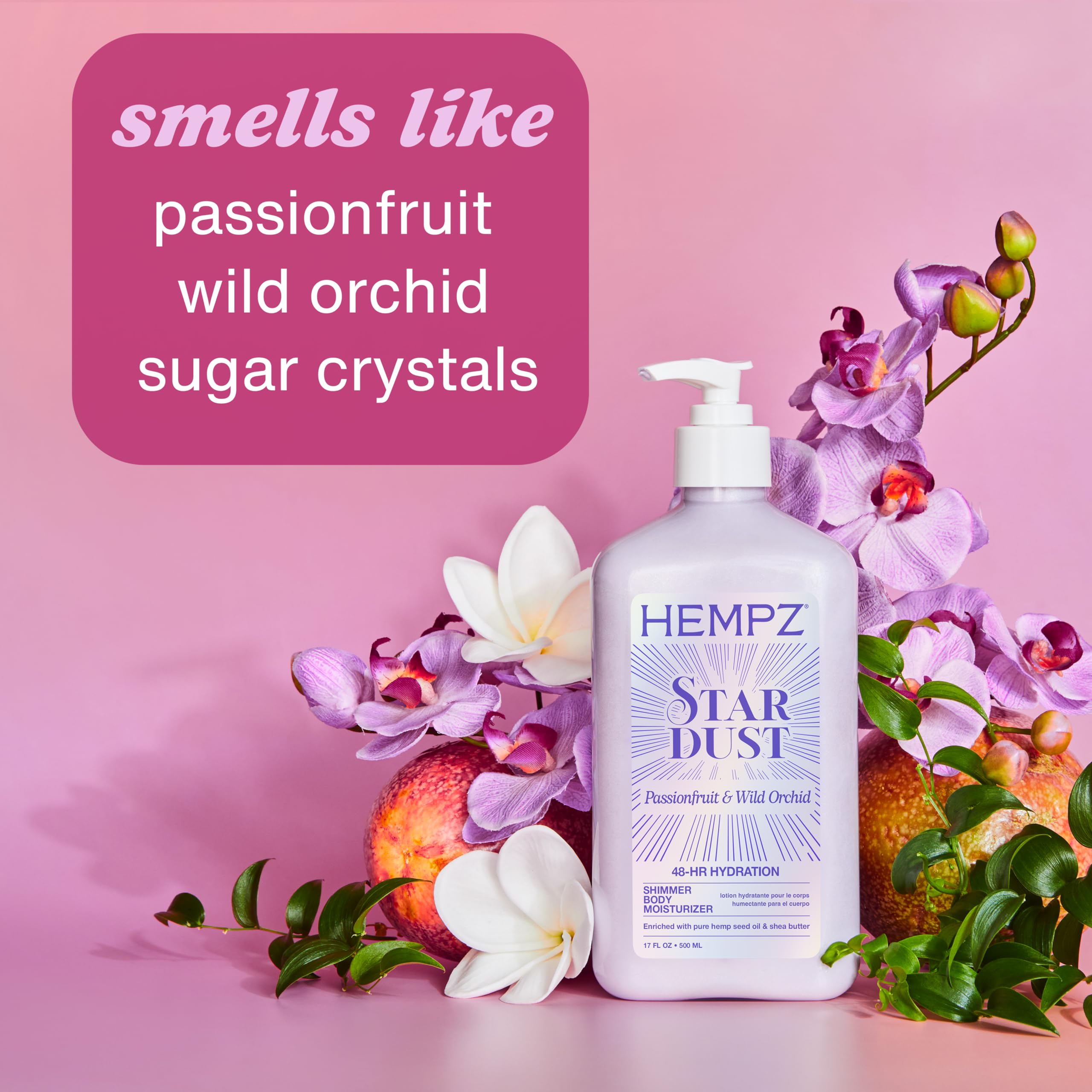 Hempz Star Dust Moisturizing Body Lotion With Shimmer - 17 Fl Oz