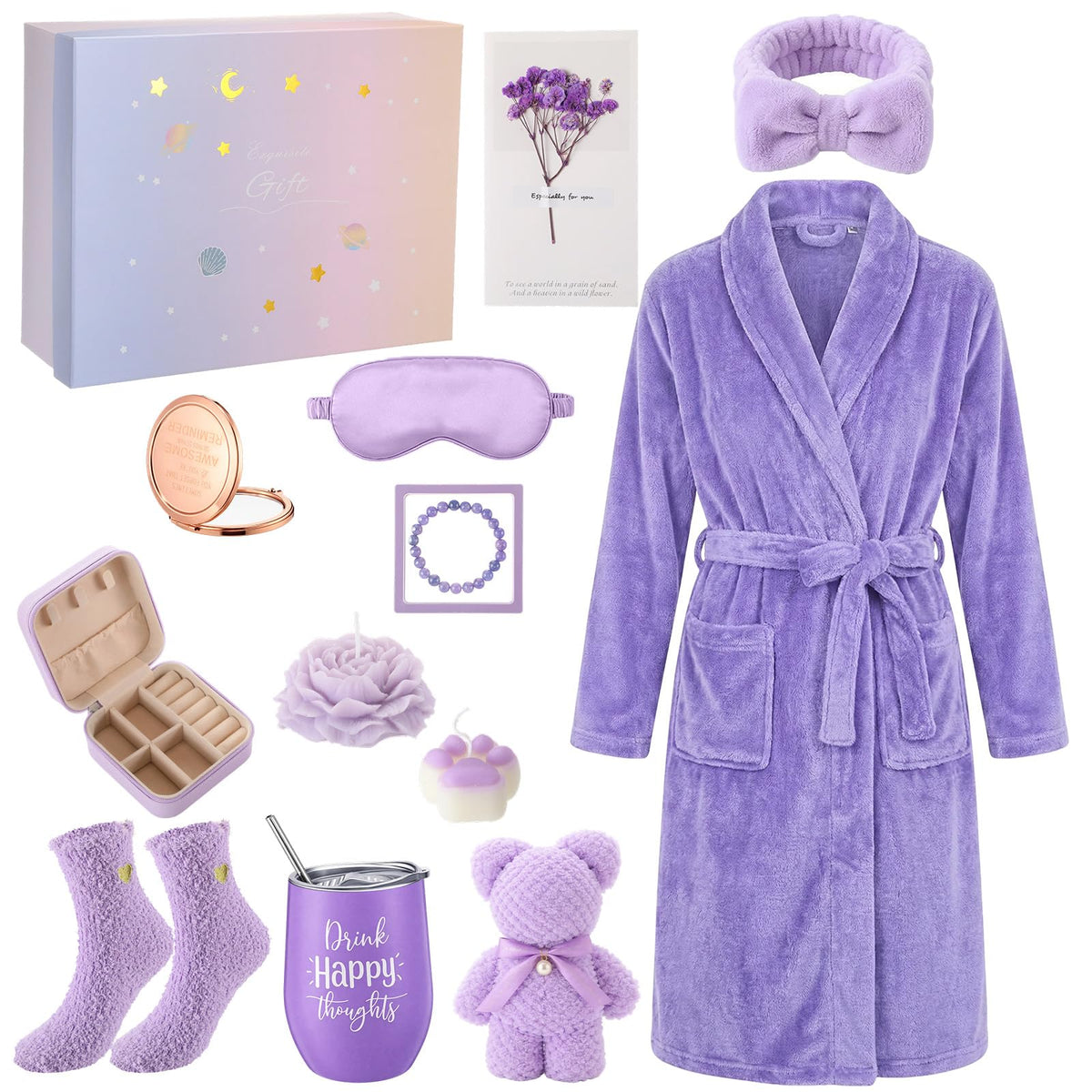 Nuogo 13 Pcs Birthday Gifts for Women Spa Gift Baskets - Nuogo Official Imagery - 2