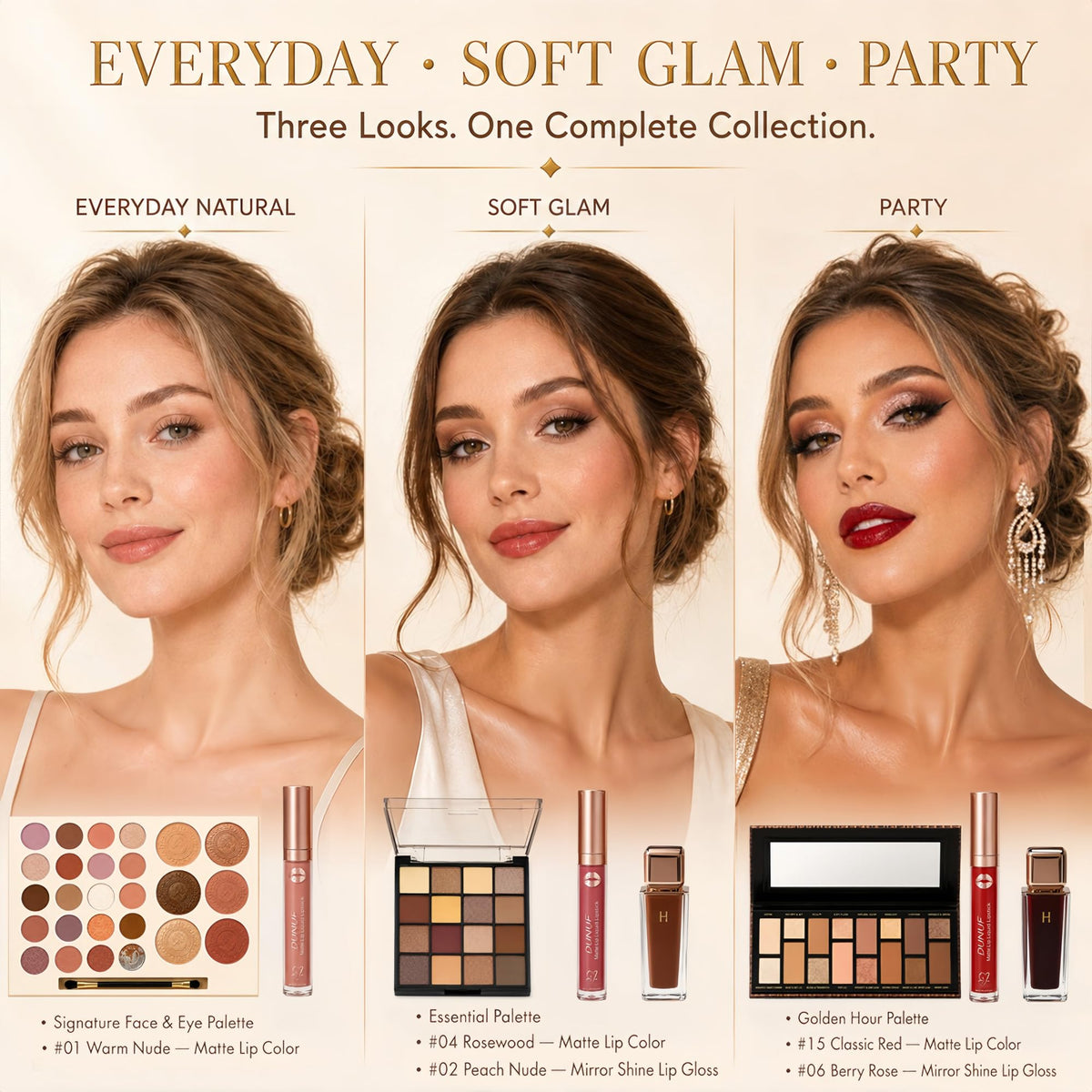 LUMA EDIT Makeup Kit for Women Full Kit, All in One Full Face Makeup Set – full view