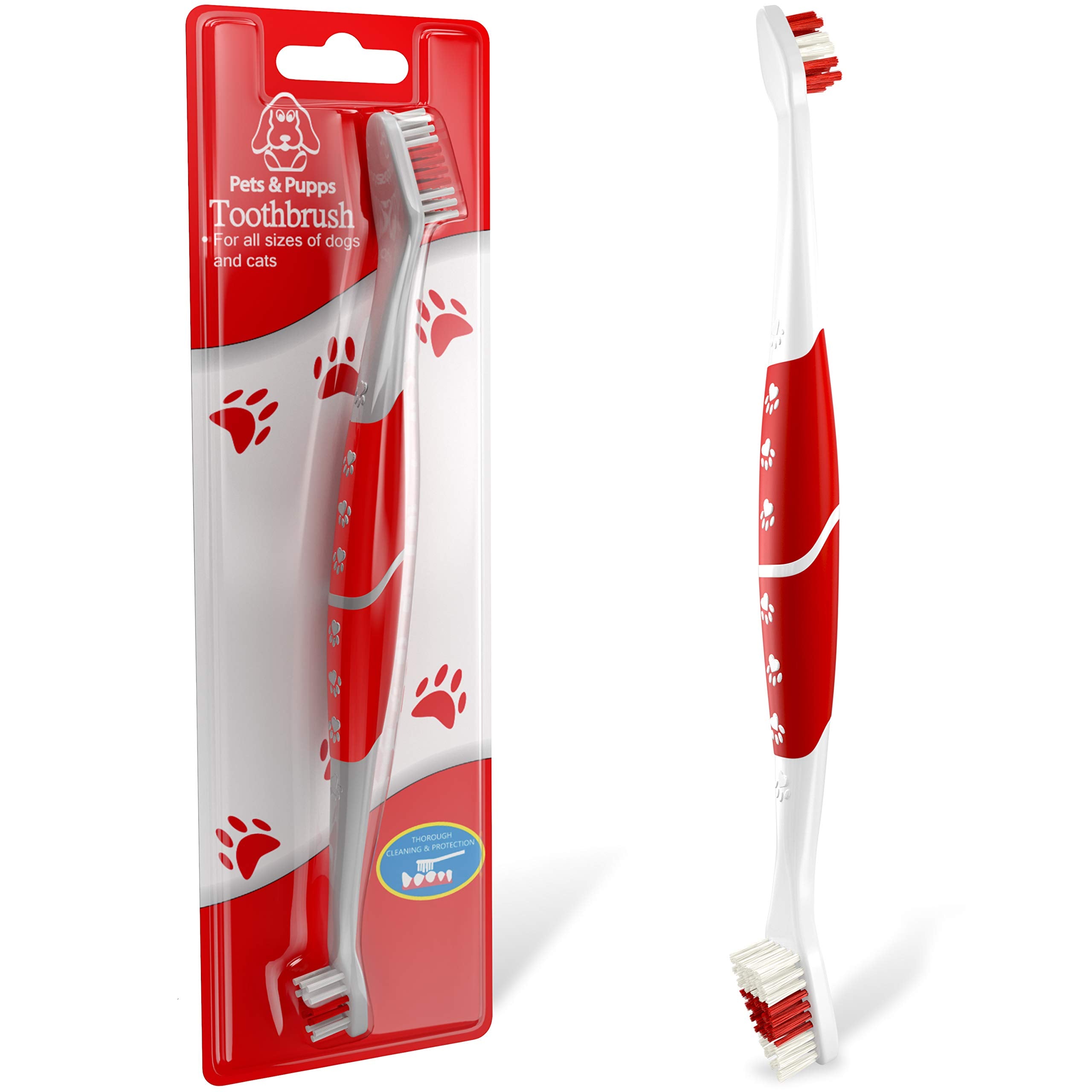 Pet Toothbrush for Dogs, Cats with Soft Bristles - Easy Teeth - Product Imagery
