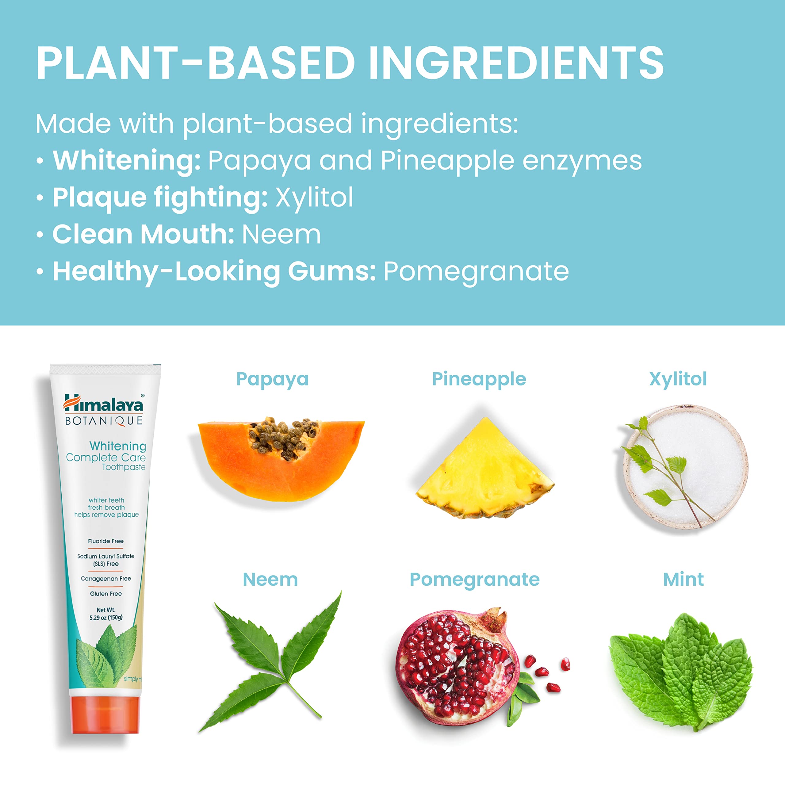 Himalaya Botanique Whitening Toothpaste 4-Pack 5.29oz