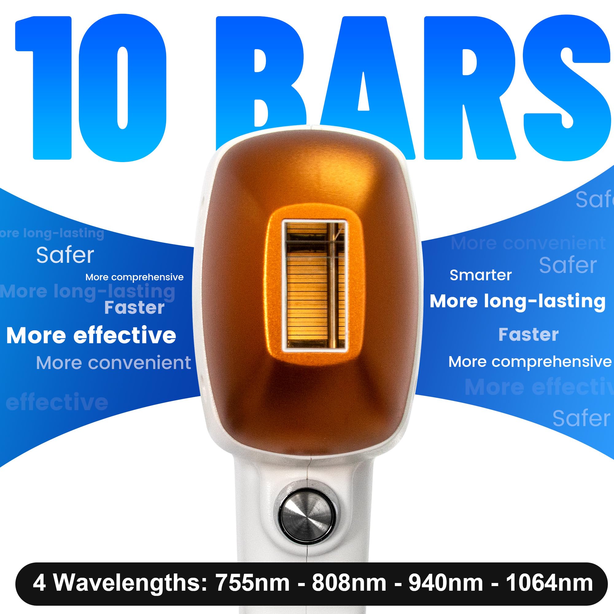 10 Bars 2 in 1 Multi 808nm Hair removal Machine with FAC Technology