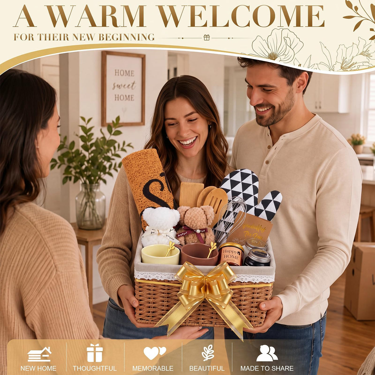 Housewarming Gift Basket Set for New Home - RimCereal Official Imagery - 8