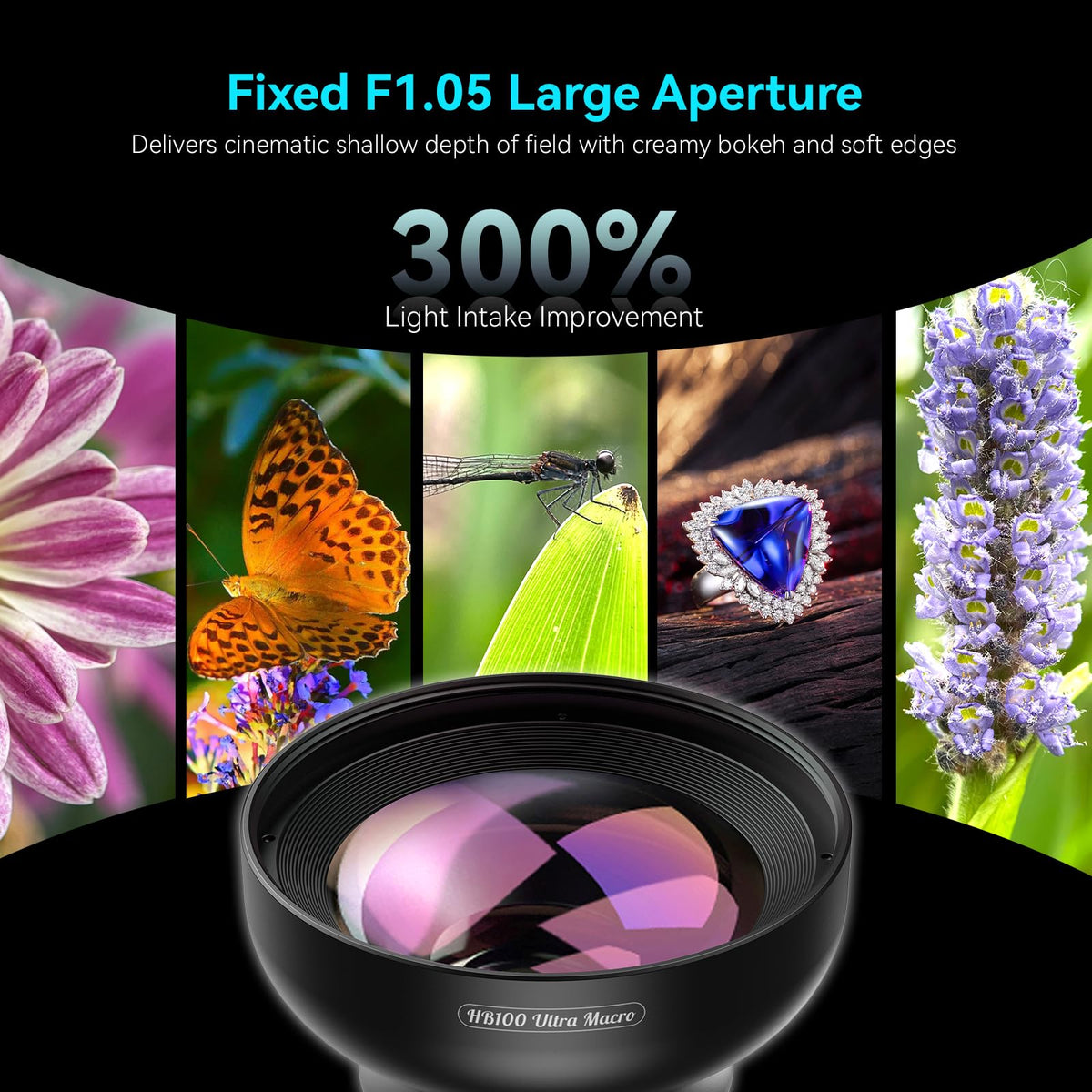 APEXEL 100Ultra Macro Lens - Enhanced Version Smartphone Lens for iPhone – close-up detail