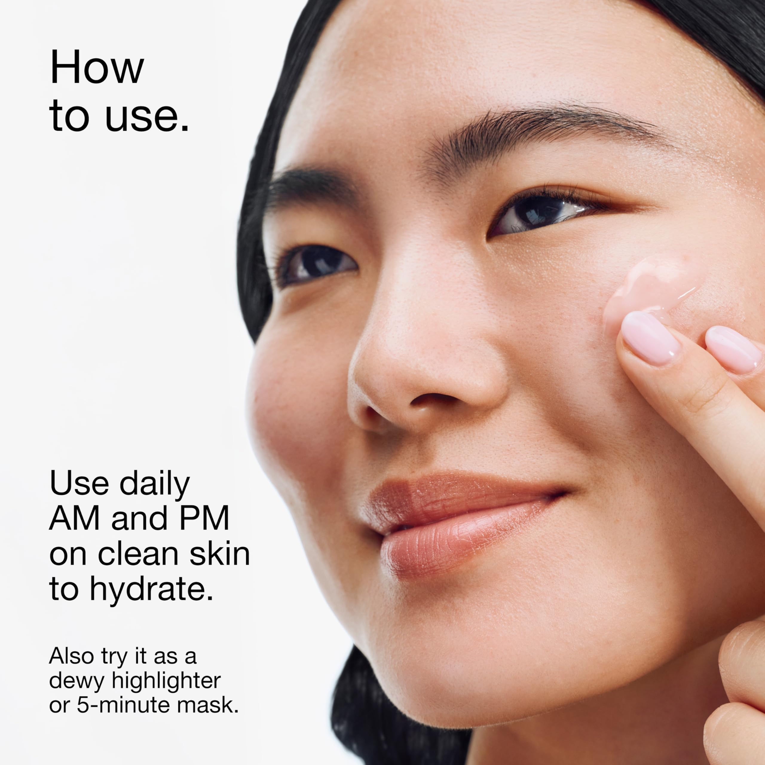 Clinique Moisture Surge 100H auto-replenishing hydrating face moisturizer in mini size with hyaluronic acid and aloe bioferment.