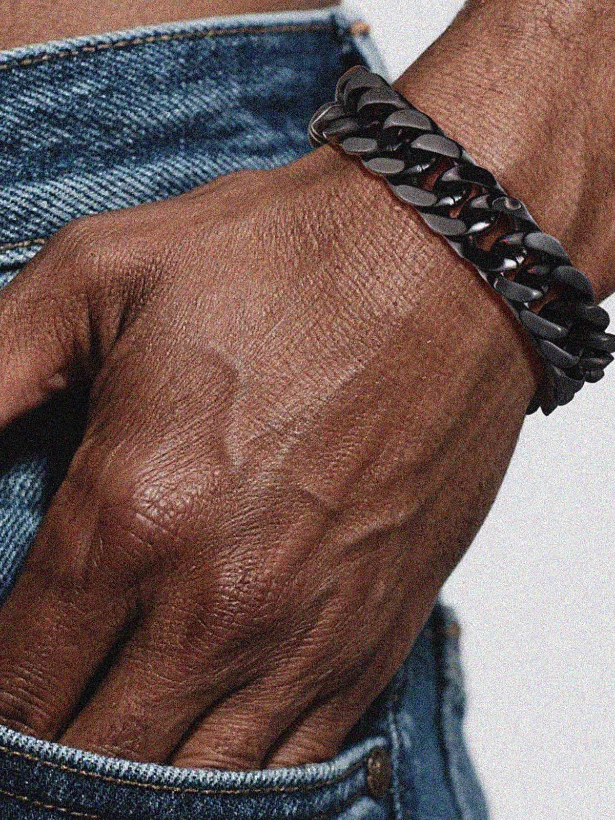 Supcare Birthday Gifts for Him Stainless Steel Cuban Link Bracelets for Men – Stainless Steel