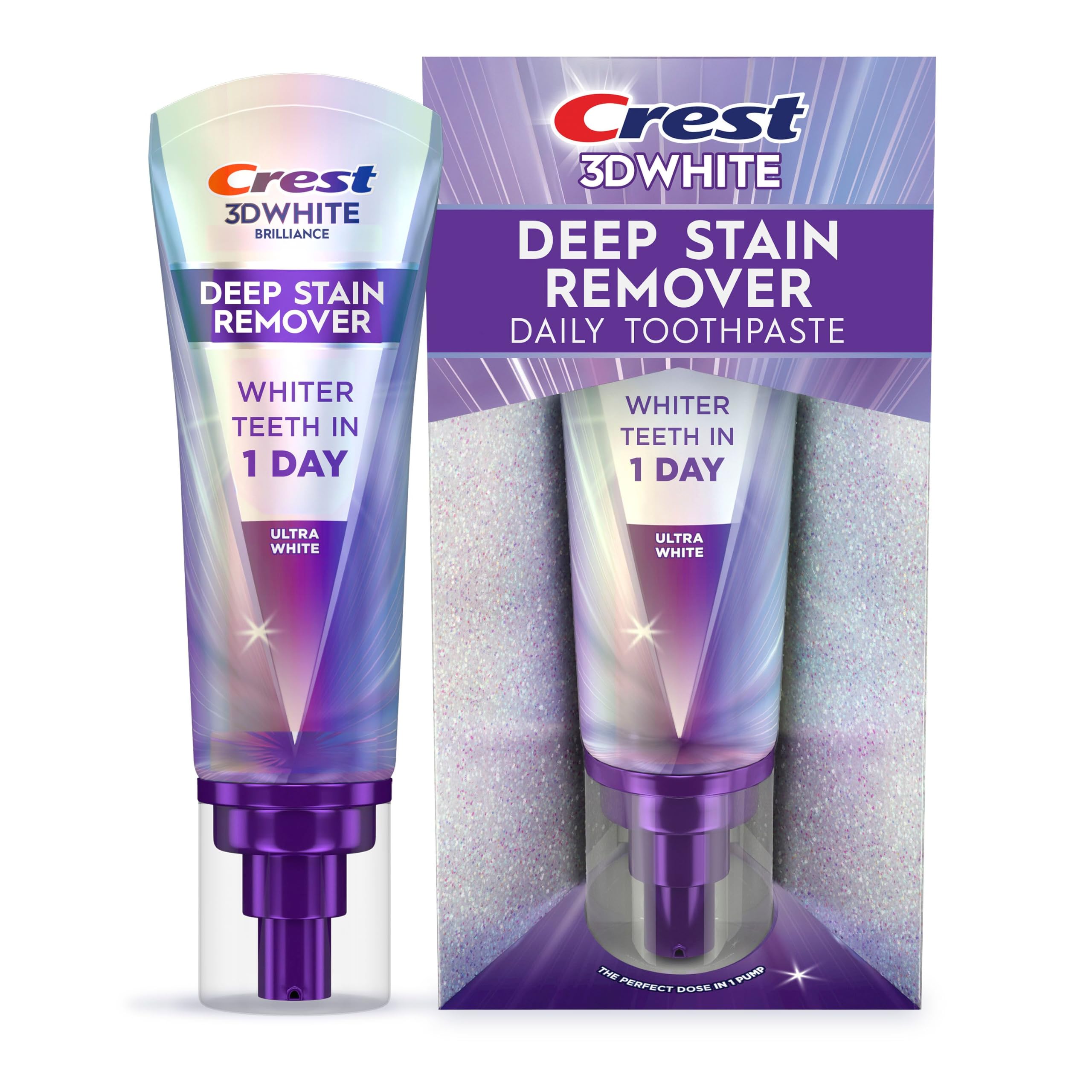 Crest 3DWhite Brilliance Deep Stain Remover Ultra White - Product Imagery